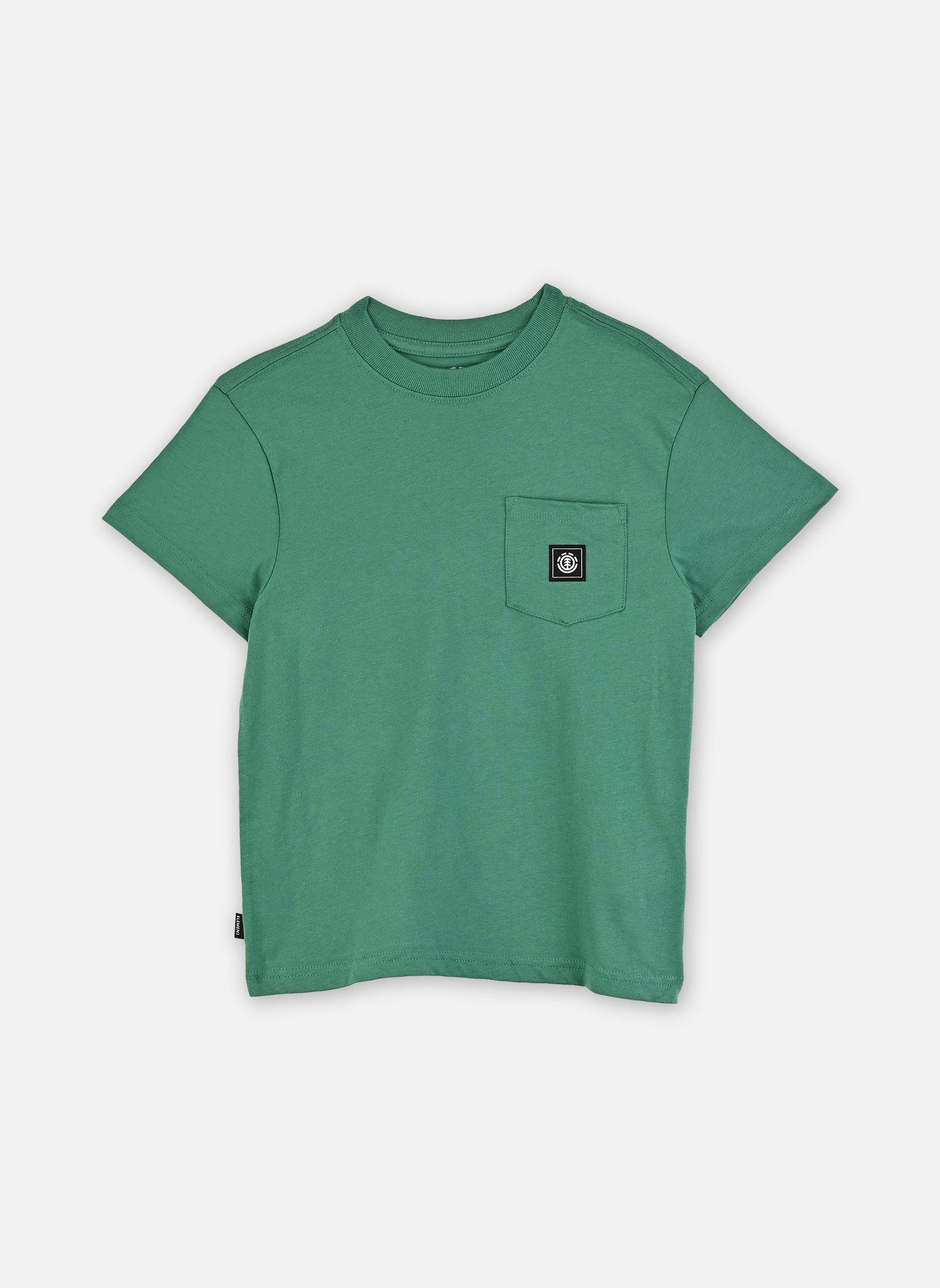 Tee-shirts manches courtes Icon Label Pocket Ss Y garçon vert Element Tee-shirts manches courtes Icon Label Pocket Ss Y garçon vert FIR