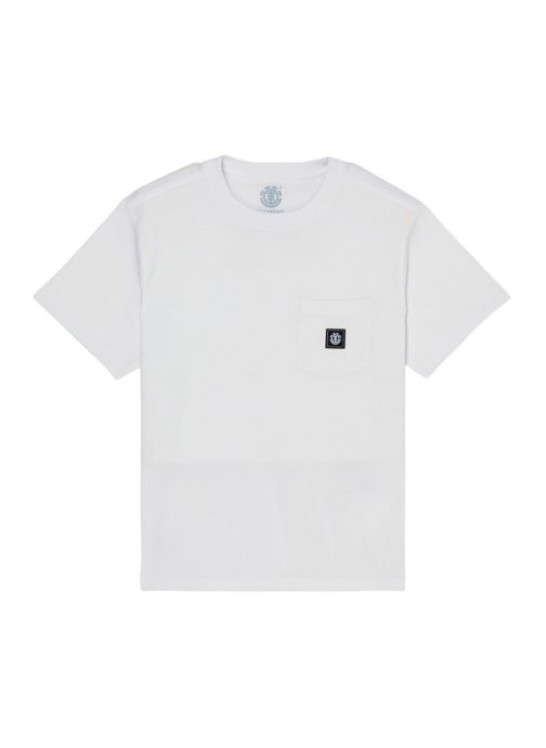 Element Tee-shirts manches courtes Icon Label Pocket Ss Y garçon blanc