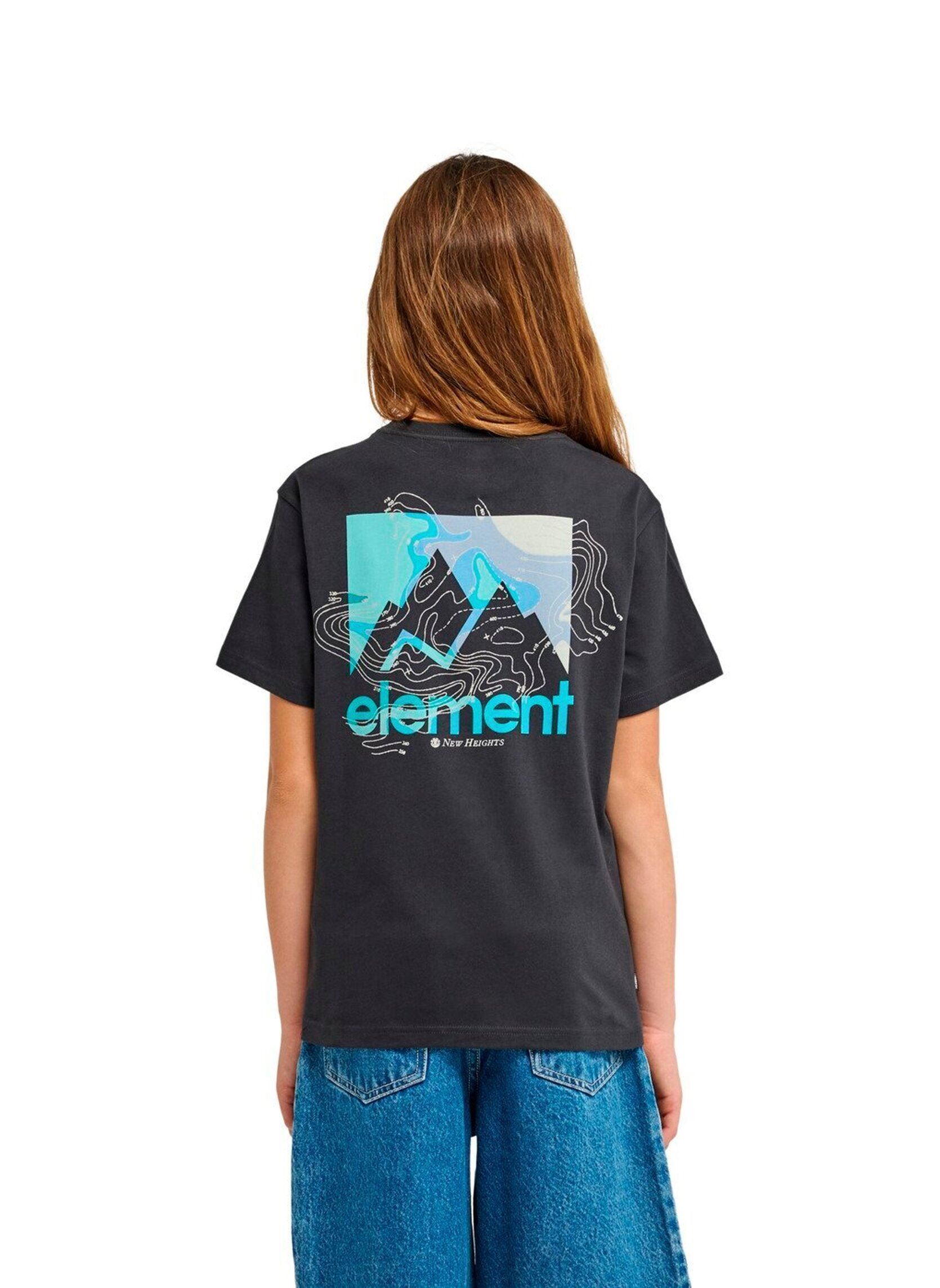 Kurzarm-T-Shirts New Heights Ss Y jungen schwarz Element Kurzarm-T-Shirts New Heights Ss Y jungen schwarz Off black