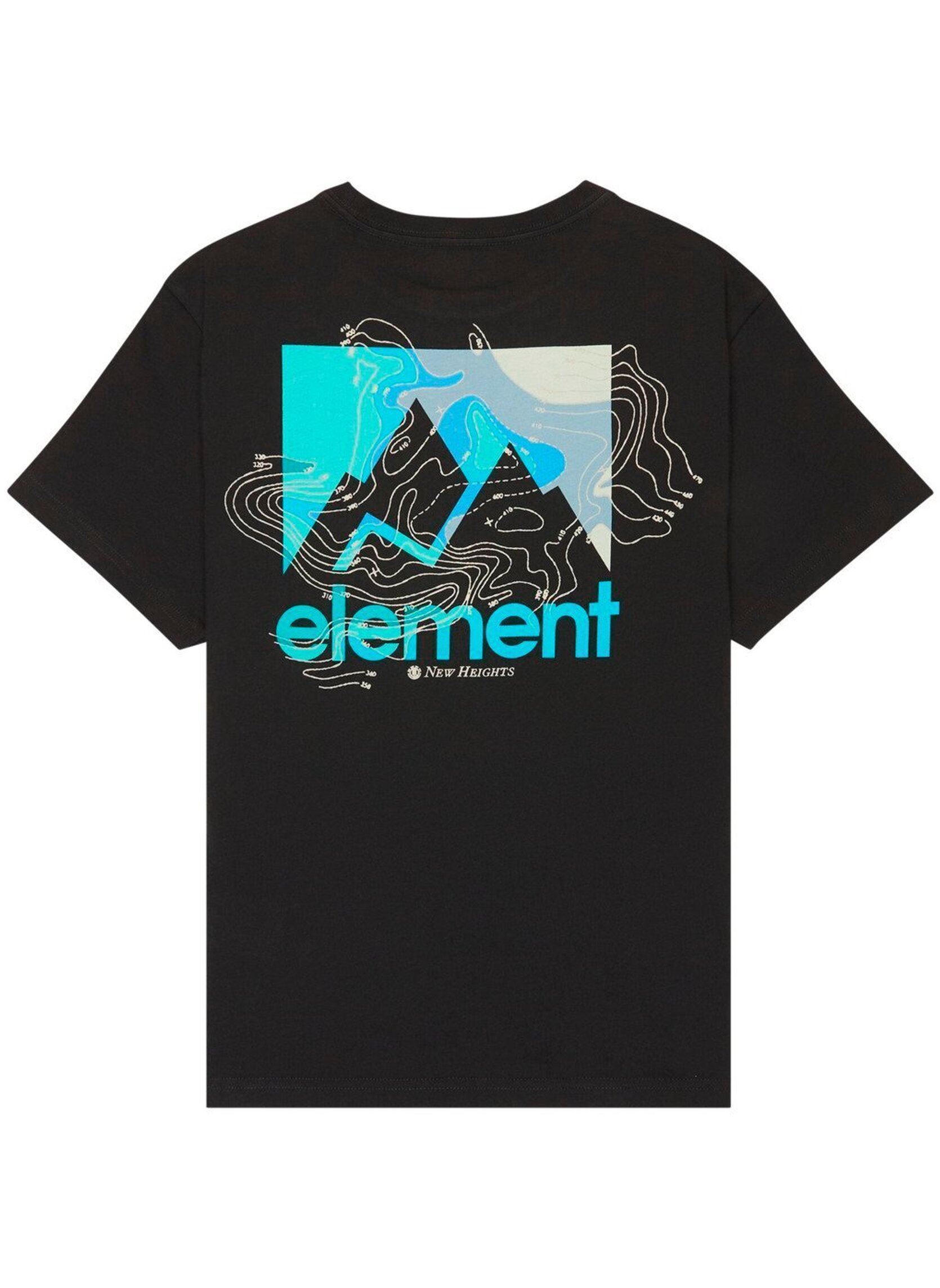 Kurzarm-T-Shirts New Heights Ss Y jungen schwarz Element Kurzarm-T-Shirts New Heights Ss Y jungen schwarz Off black