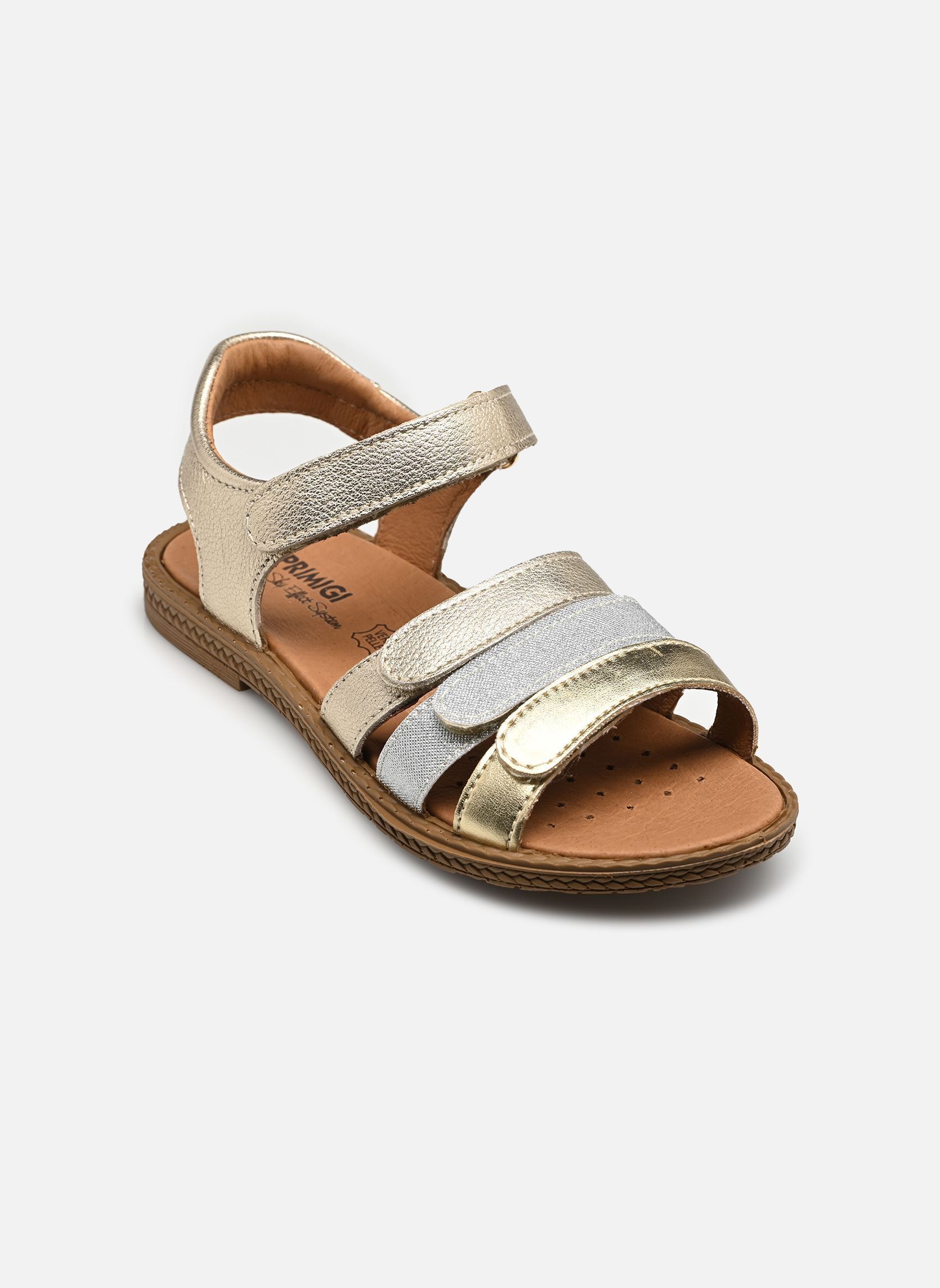 Sandales PML 13870 fille or et bronze Primigi Sandales PML 13870 fille or et bronze Platino/Silver