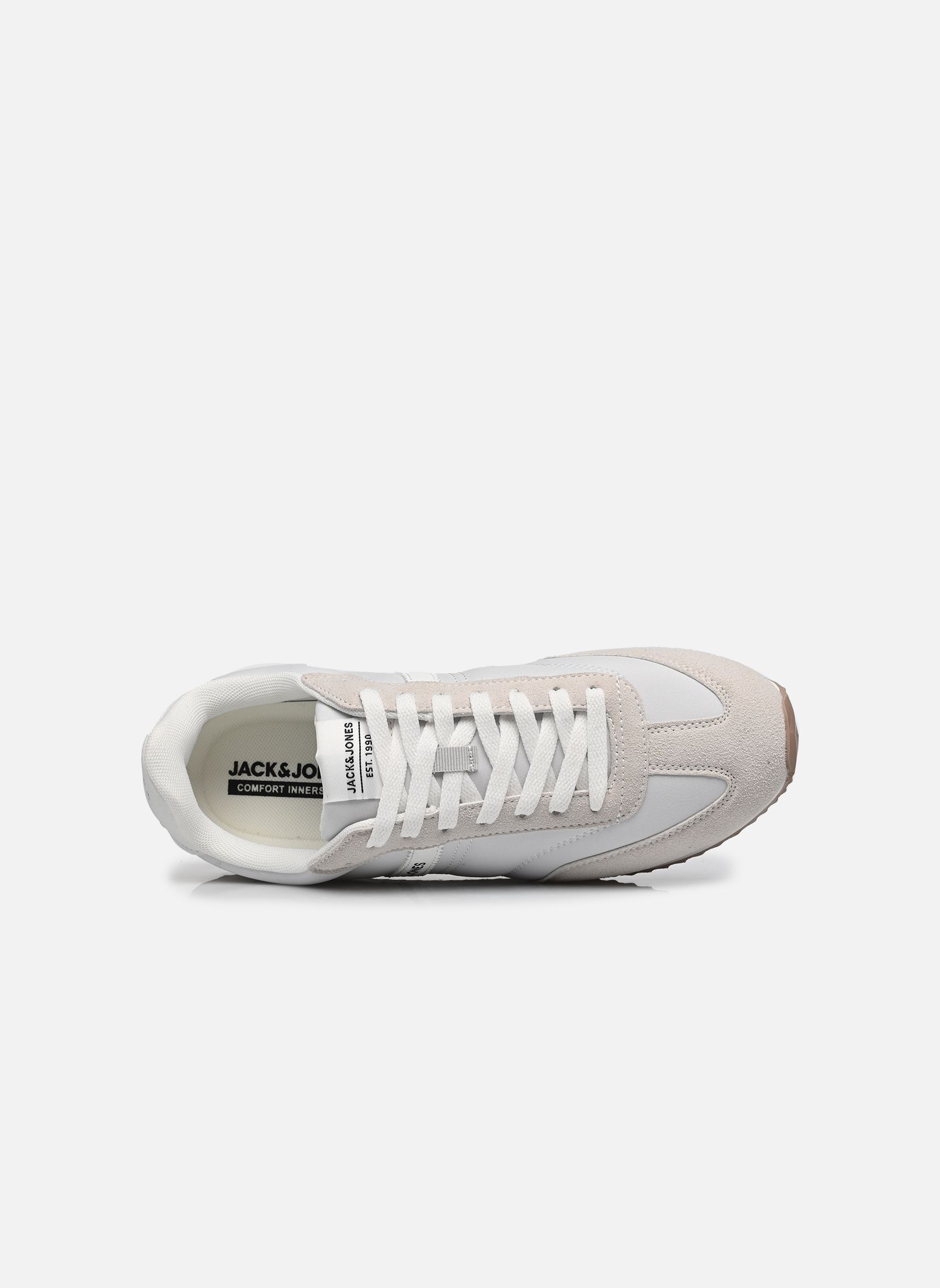 Baskets basses Jfwburton Runner International Campaign homme blanc Jack & Jones Baskets basses Jfwburton Runner International Campaign homme blanc White onyx