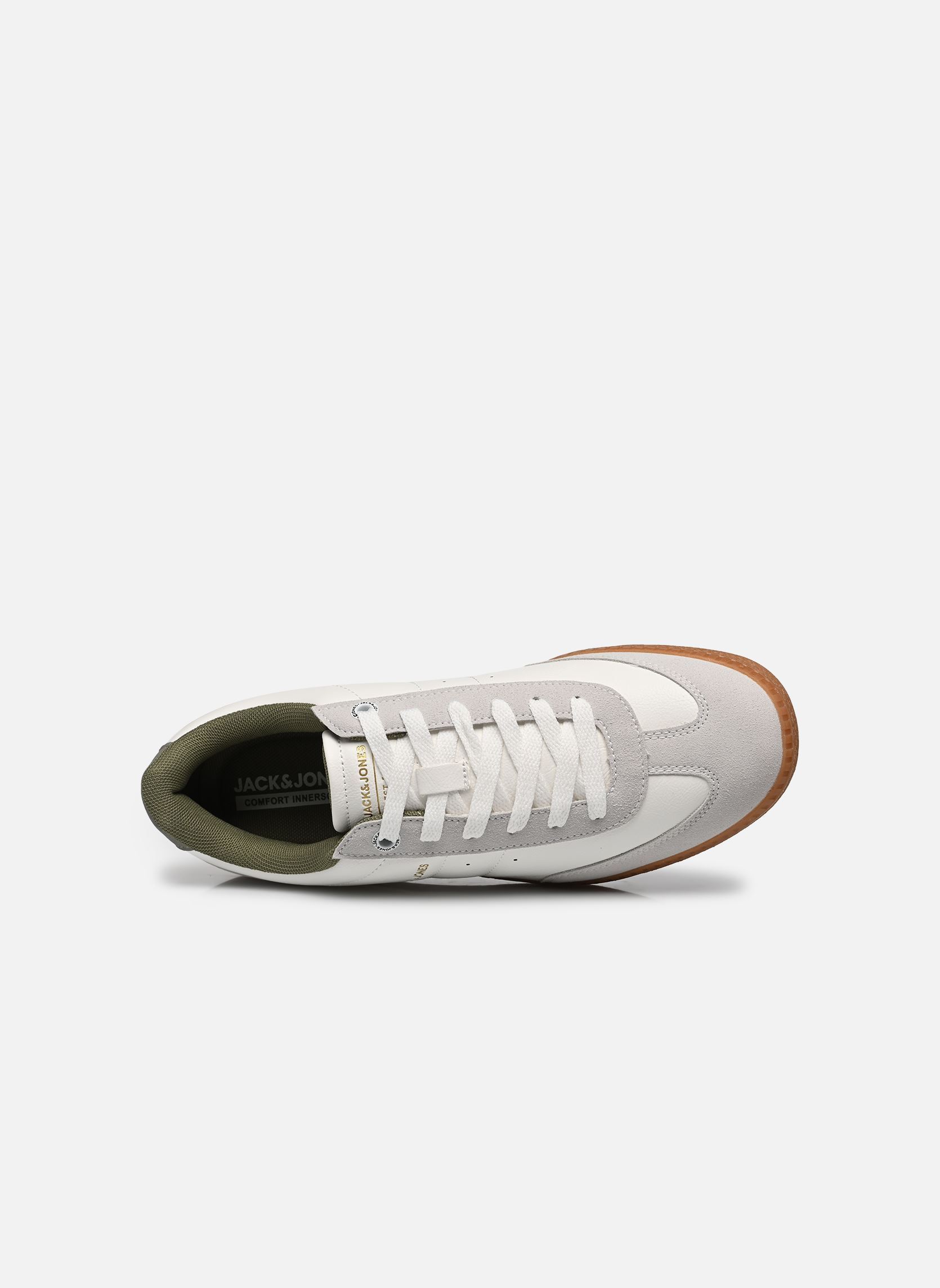 Niedrige Sneaker Jfwkleen Pu Combo Sneaker herren weiß Jack & Jones Niedrige Sneaker Jfwkleen Pu Combo Sneaker herren weiß White