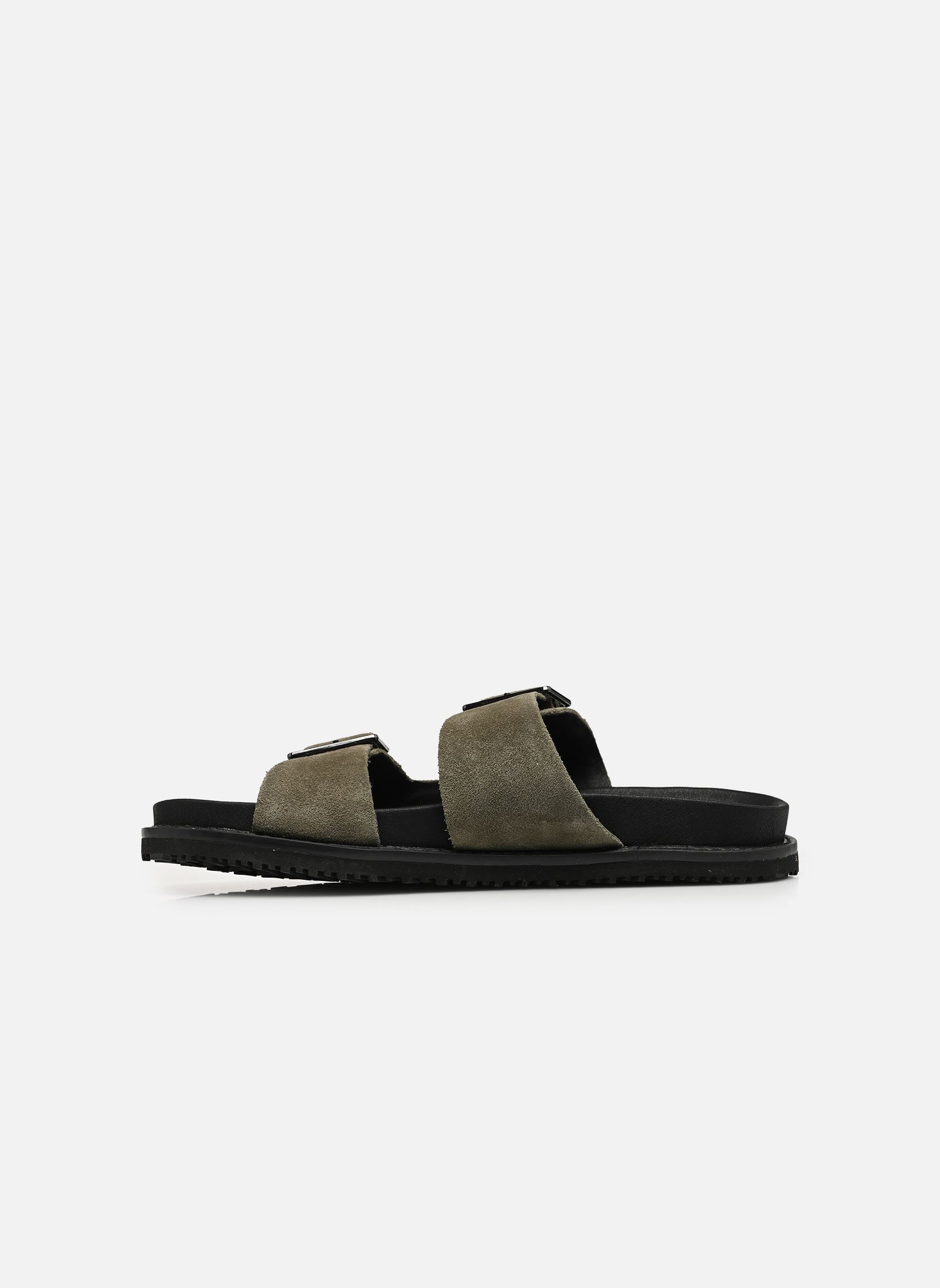Mules Jfwvenice Leather Sandal homme vert Jack & Jones Mules Jfwvenice Leather Sandal homme vert Olive night