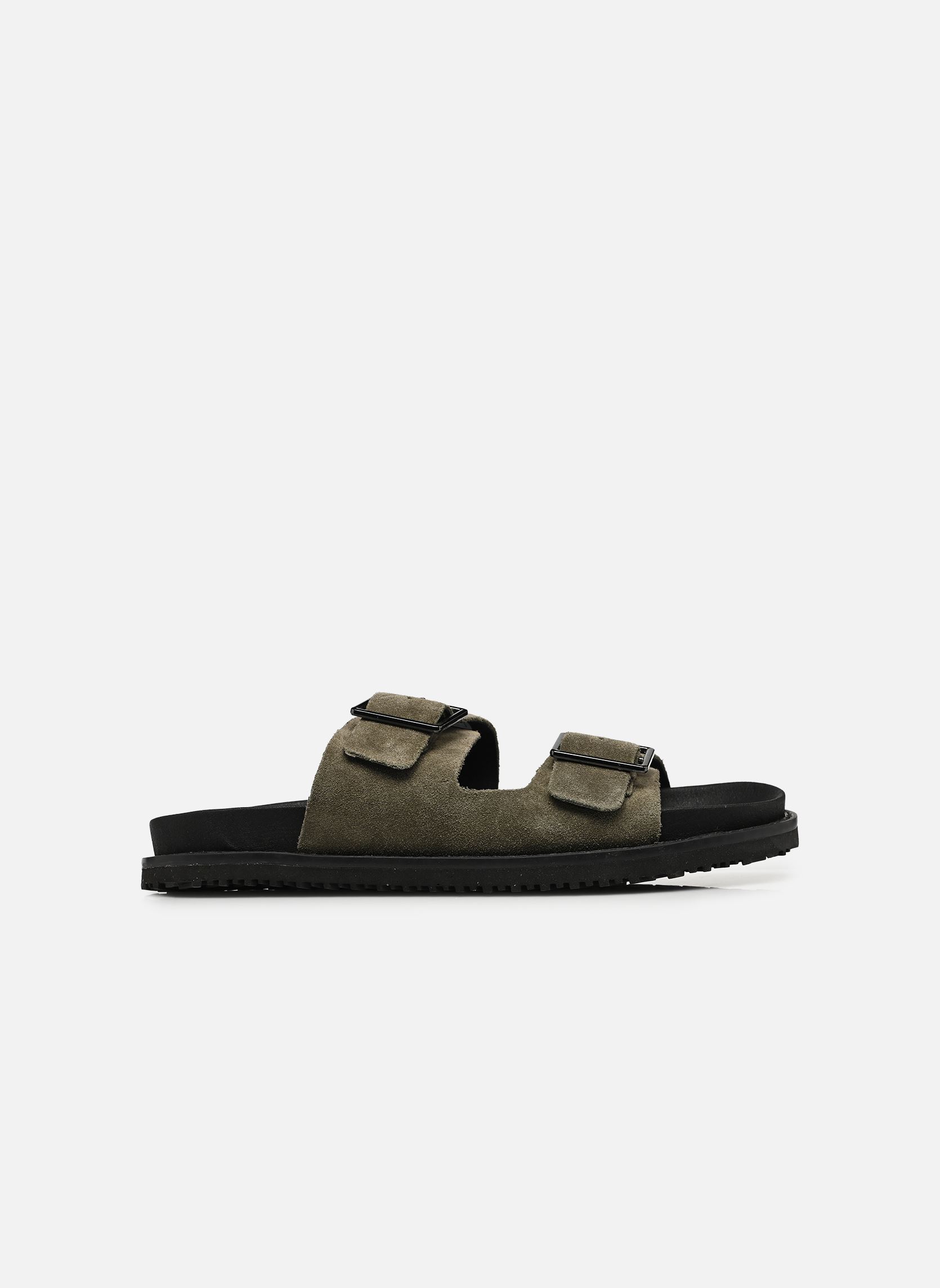 Mules Jfwvenice Leather Sandal homme vert Jack & Jones Mules Jfwvenice Leather Sandal homme vert Olive night