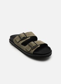Mules Jfwvenice Leather Sandal homme vert Jack & Jones Mules Jfwvenice Leather Sandal homme vert Olive night