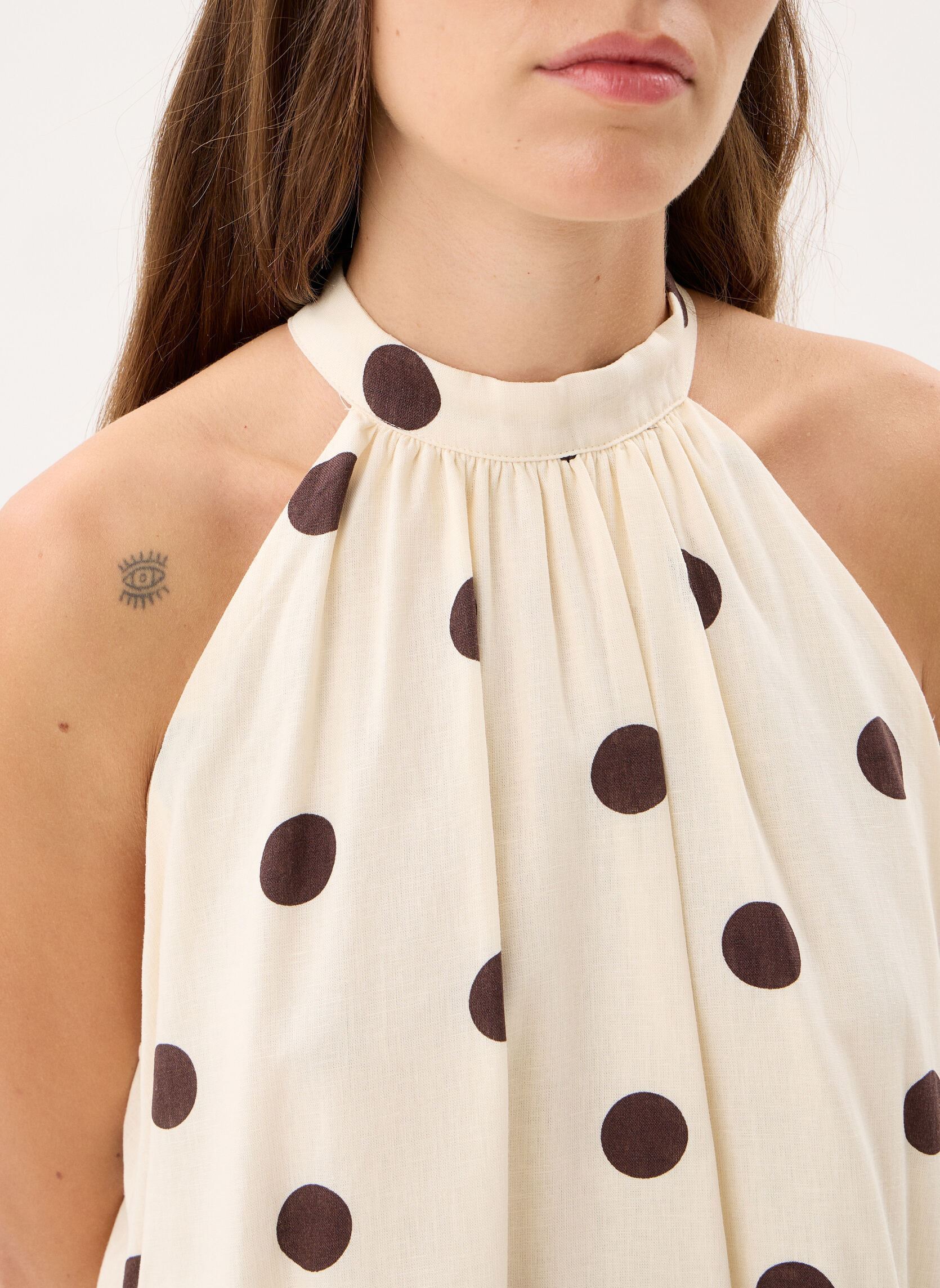 Jurken Warna dames wit Grace & Mila Jurken Warna dames wit Ecru