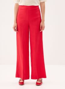 Pantalons larges Wesley femme rouge Grace & Mila Pantalons larges Wesley femme rouge Rouge