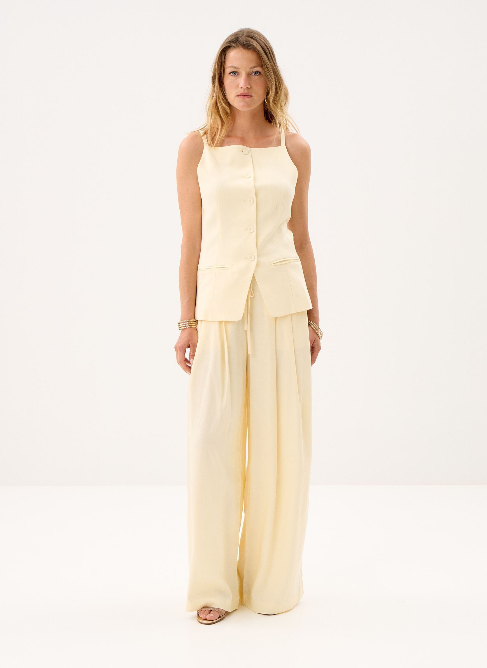 Tops Winston femme jaune Grace & Mila Tops Winston femme jaune Jaune