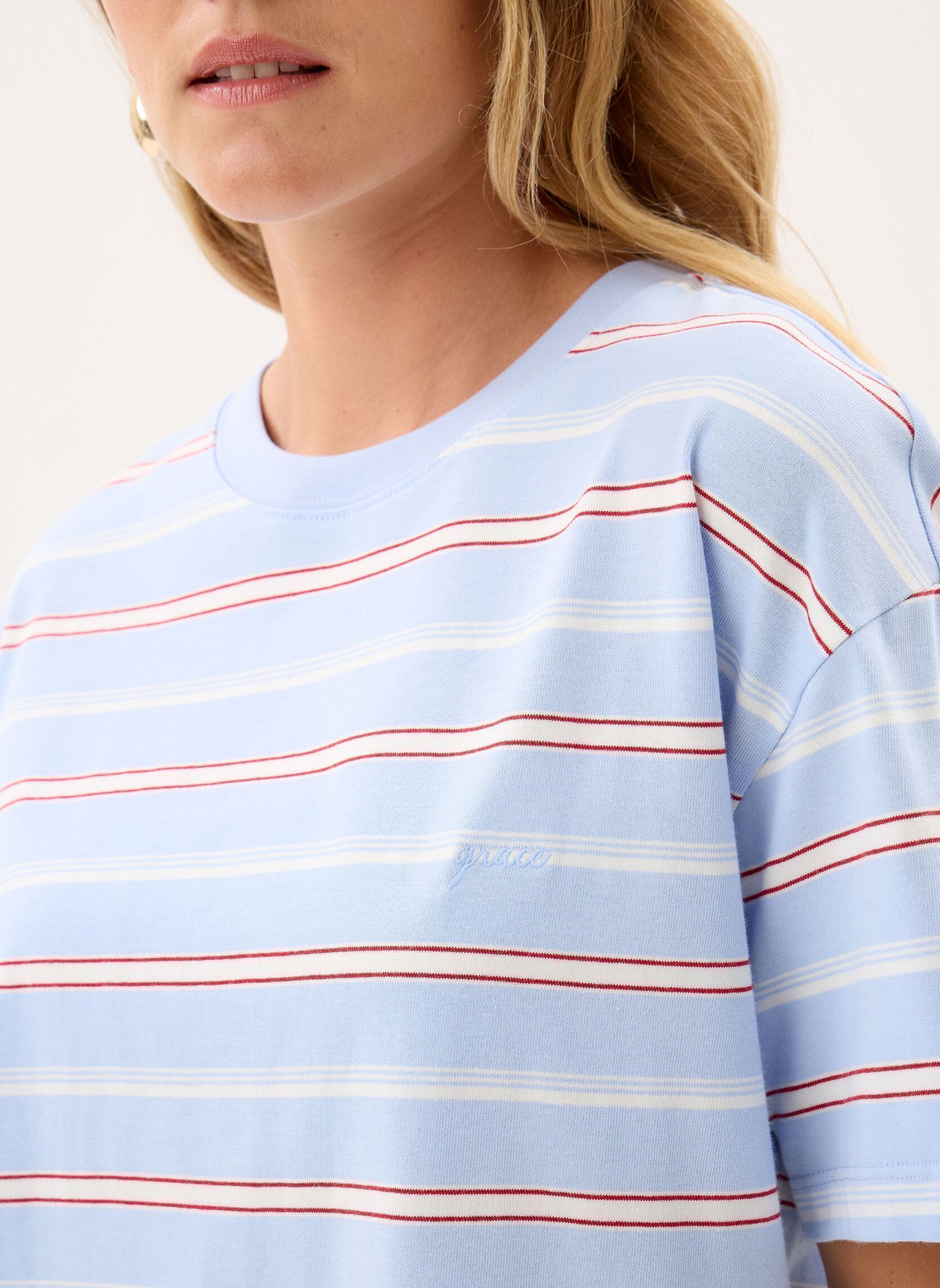 Tee-shirts Welson femme bleu Grace & Mila Tee-shirts Welson femme bleu Ciel