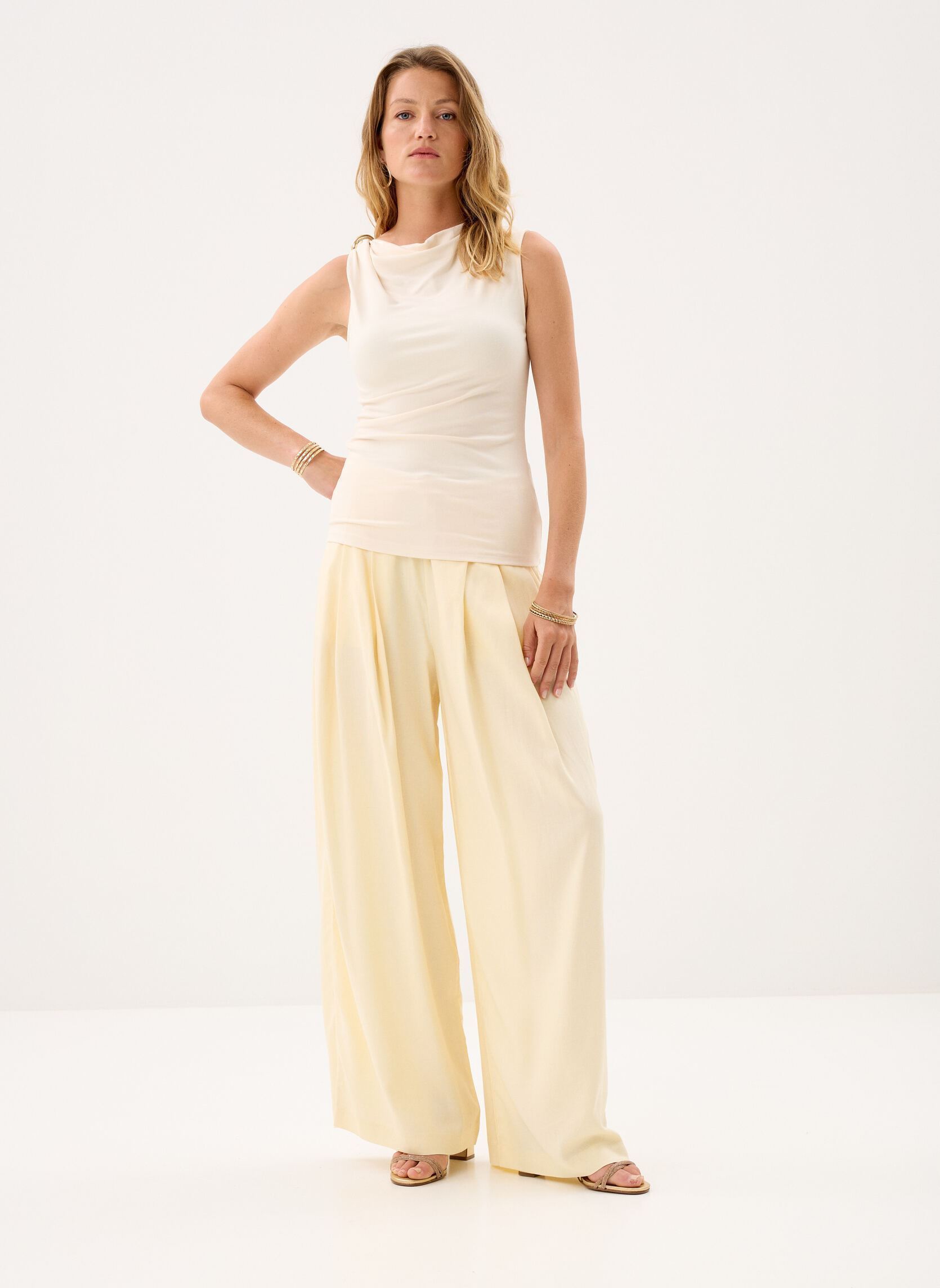 Tops Wagner femme blanc Grace & Mila Tops Wagner femme blanc Ecru