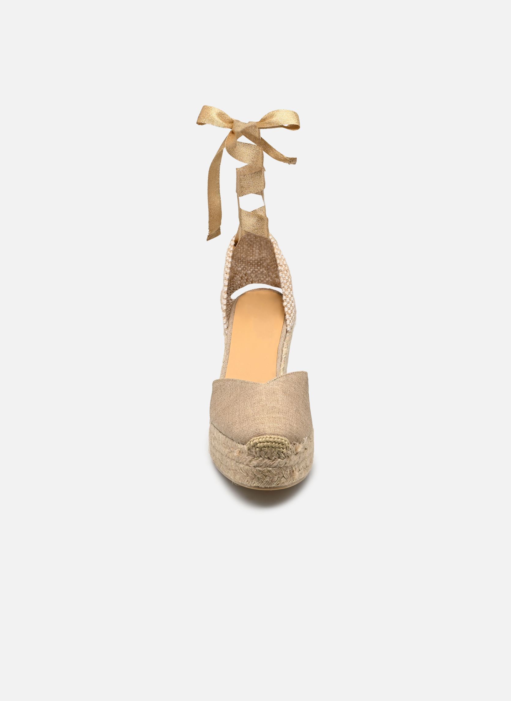 Keil- und Plateau-Espadrilles Chiara H8ED damen gold und bronze Castaner Keil- und Plateau-Espadrilles Chiara H8ED damen gold und bronze ORO