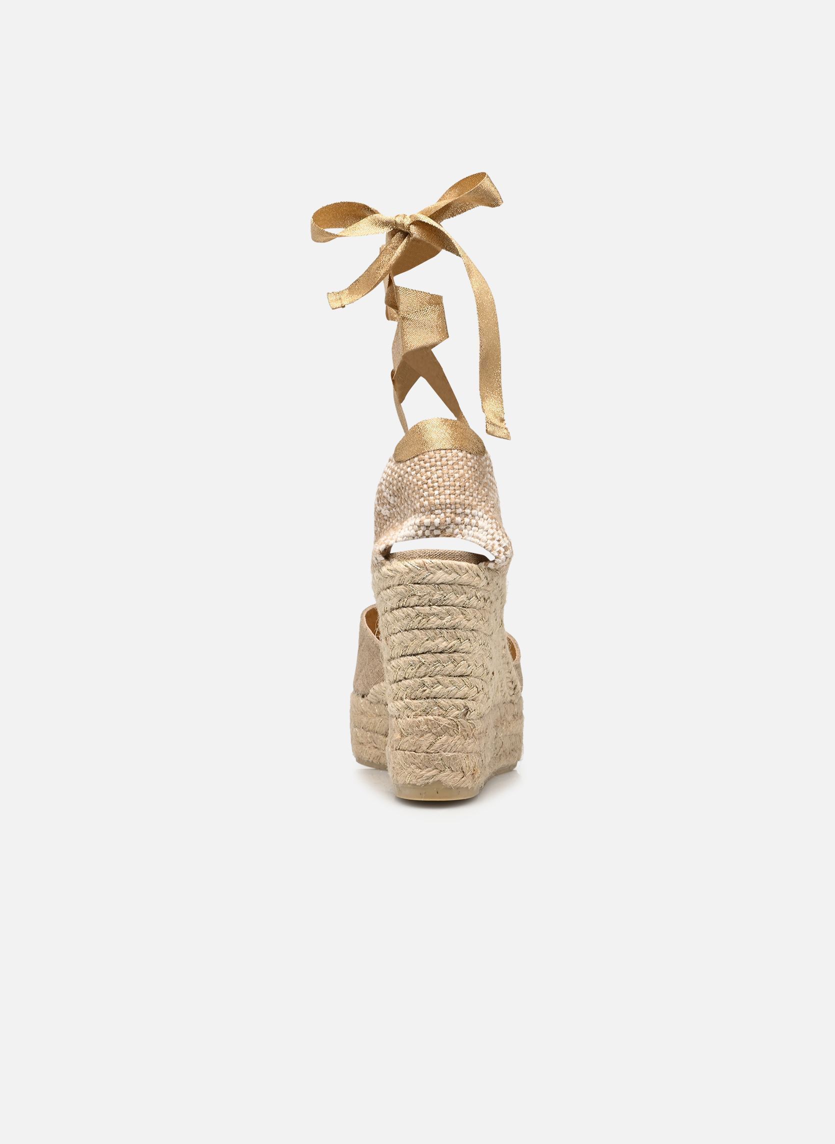 Keil- und Plateau-Espadrilles Chiara H8ED damen gold und bronze Castaner Keil- und Plateau-Espadrilles Chiara H8ED damen gold und bronze ORO