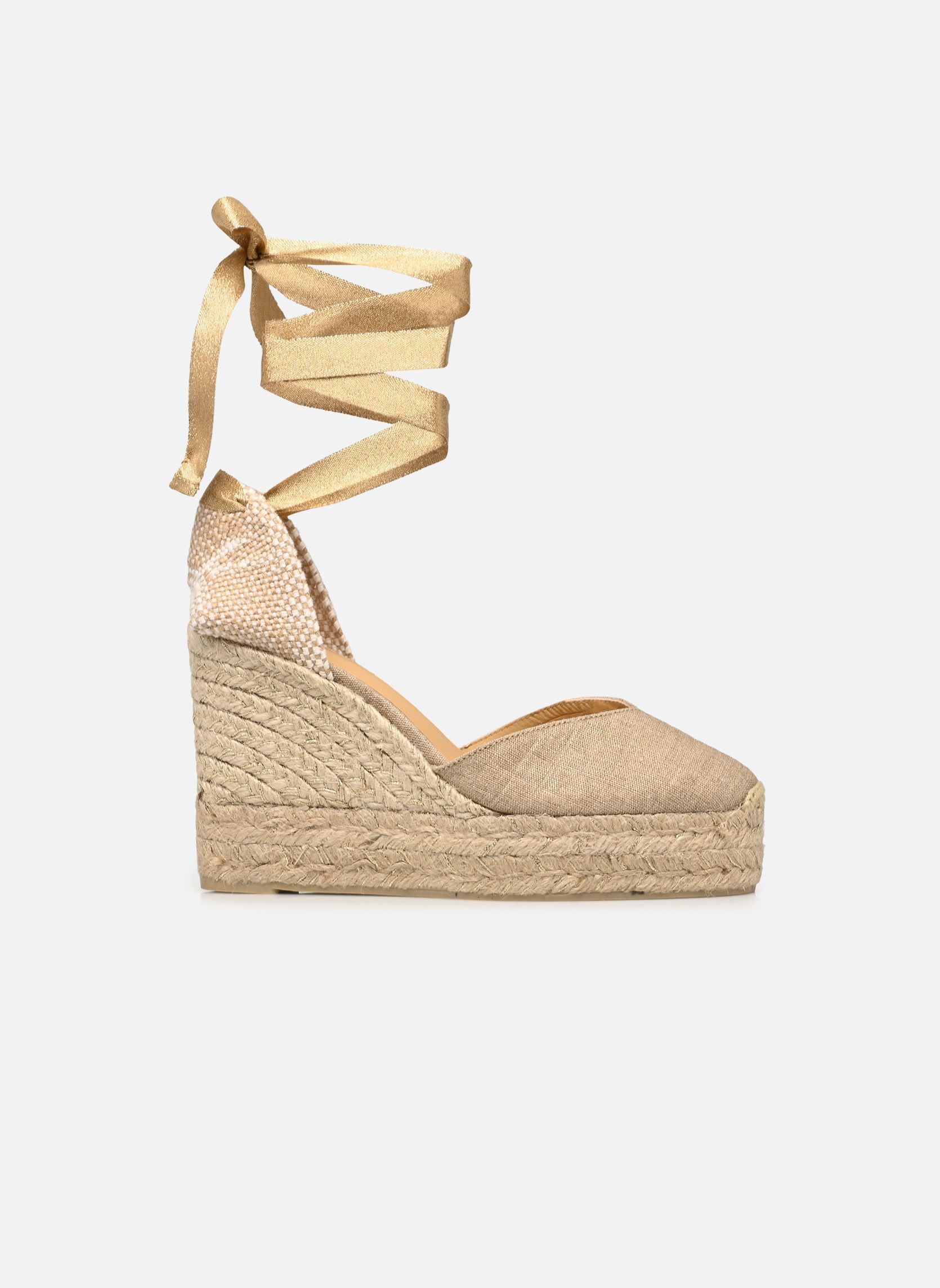 Keil- und Plateau-Espadrilles Chiara H8ED damen gold und bronze Castaner Keil- und Plateau-Espadrilles Chiara H8ED damen gold und bronze ORO