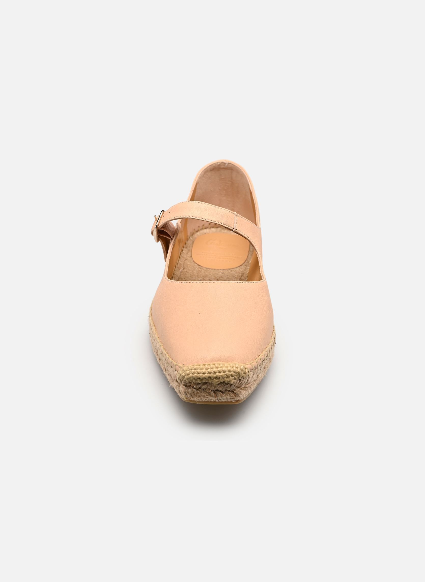 Platte espadrilles Pepa H6 dames beige Castaner Platte espadrilles Pepa H6 dames beige Nude