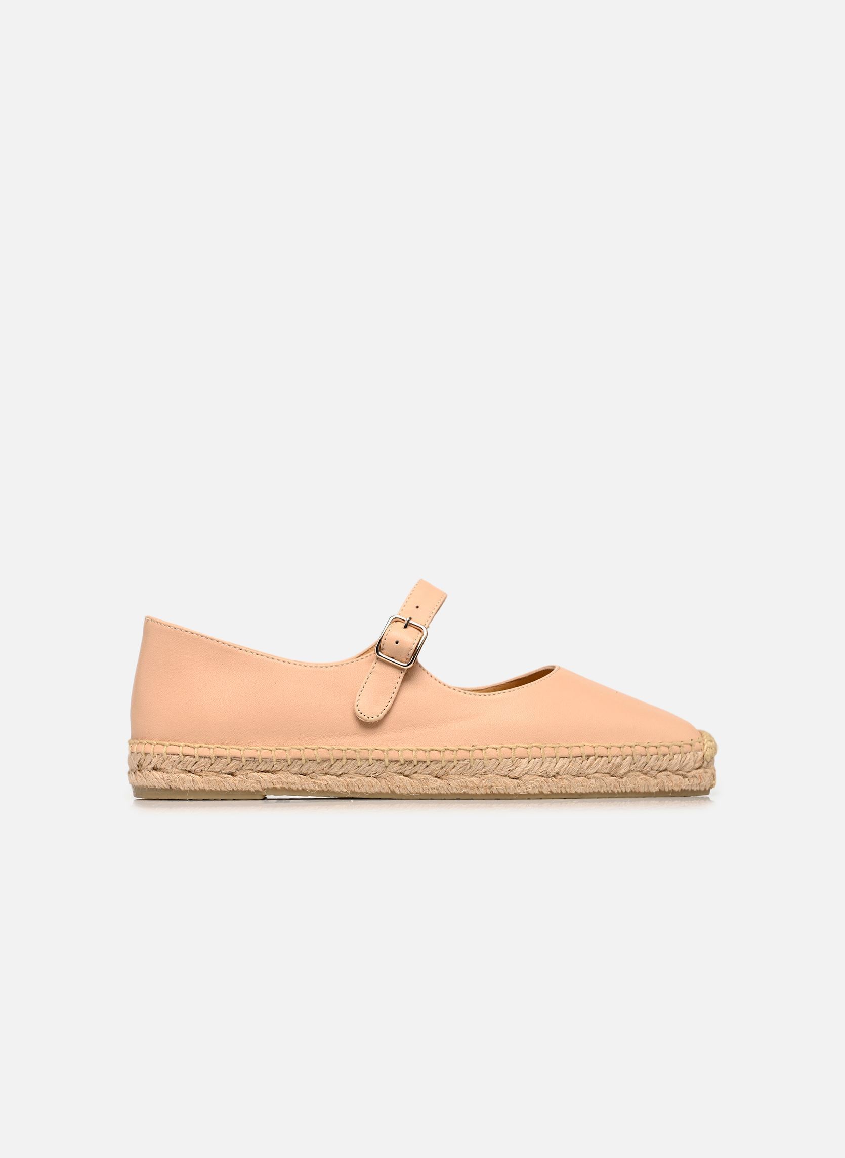 Platte espadrilles Pepa H6 dames beige Castaner Platte espadrilles Pepa H6 dames beige Nude