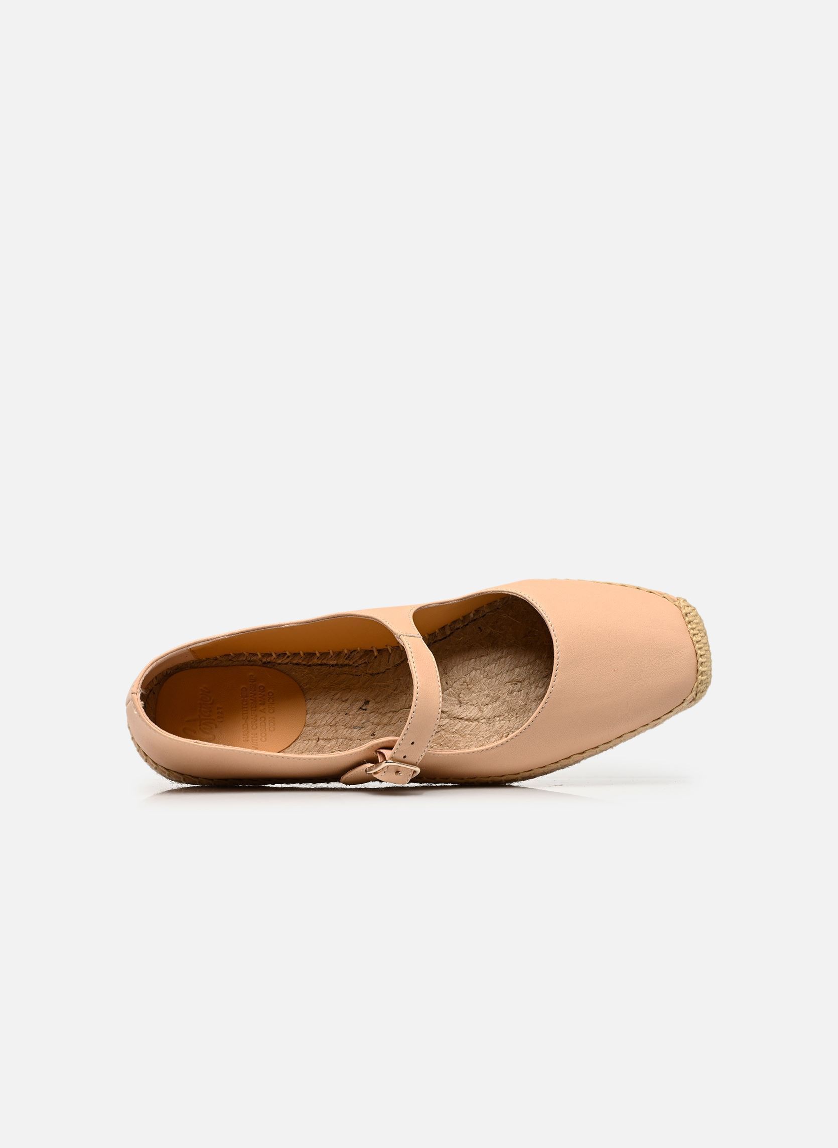 Platte espadrilles Pepa H6 dames beige Castaner Platte espadrilles Pepa H6 dames beige Nude
