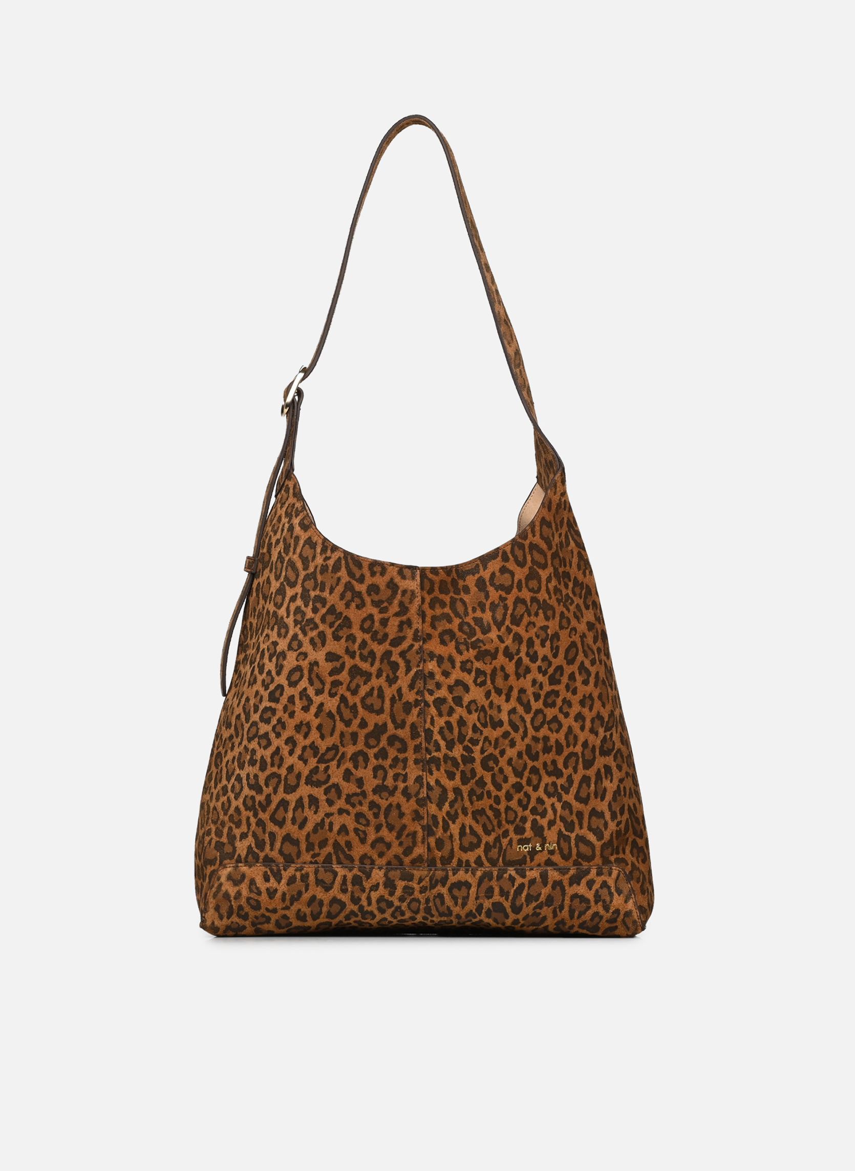 Umhängetaschen Donna damen braun Nat & Nin Umhängetaschen Donna damen braun LÉOPARD