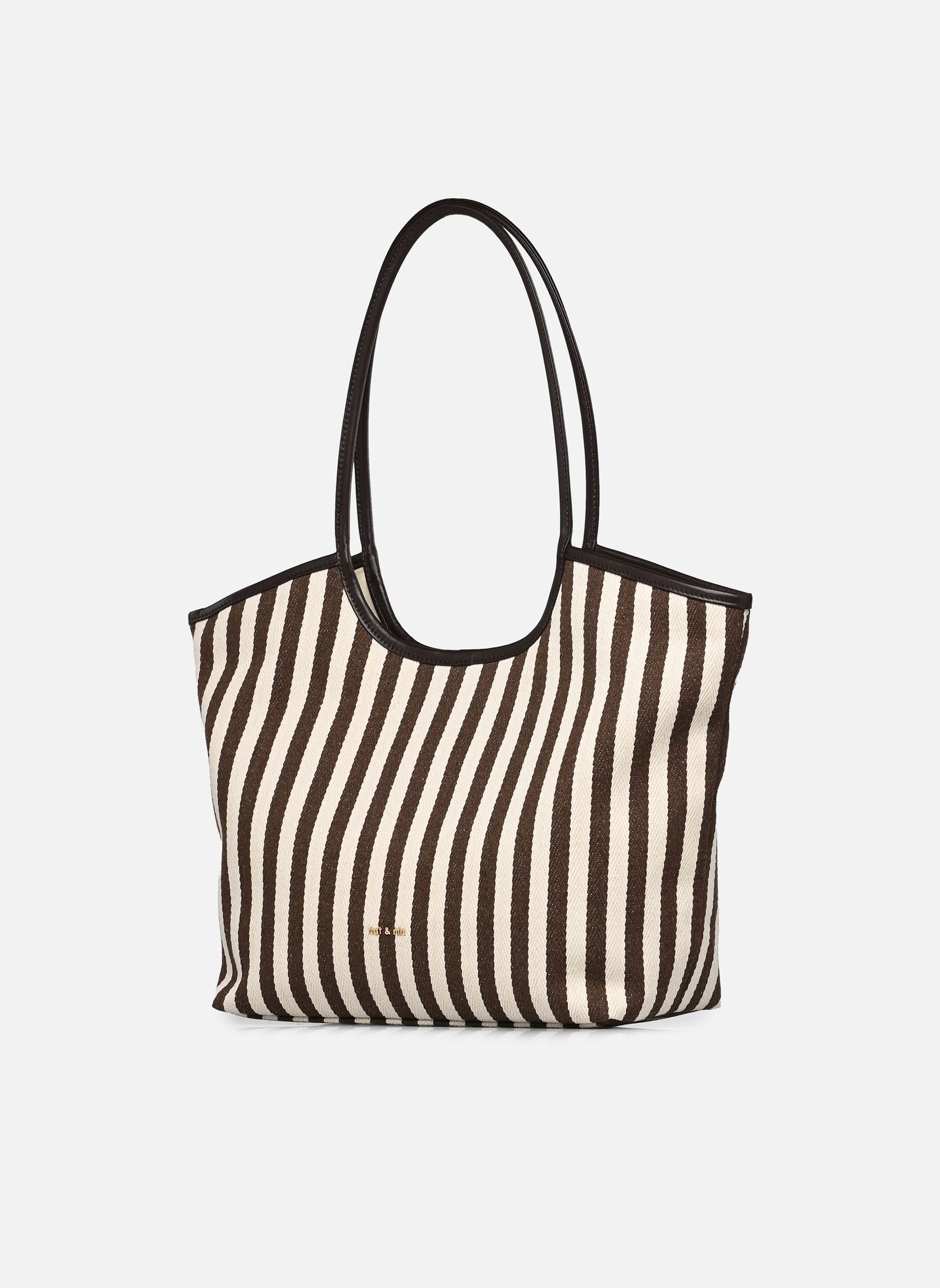 Shopper Milan Rayure damen braun Nat & Nin Shopper Milan Rayure damen braun ÉBÈNE