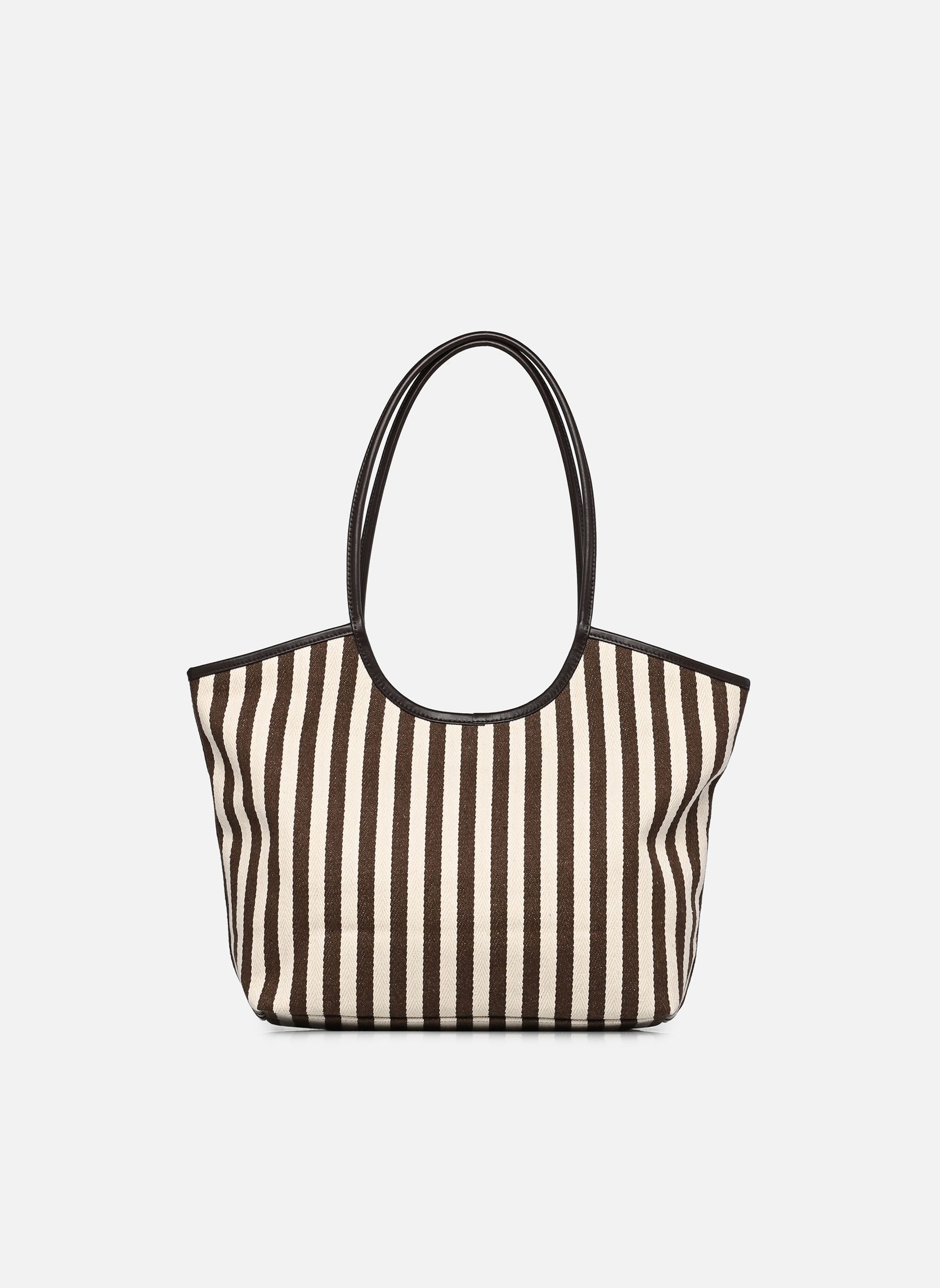 Shopper Milan Rayure damen braun Nat & Nin Shopper Milan Rayure damen braun ÉBÈNE