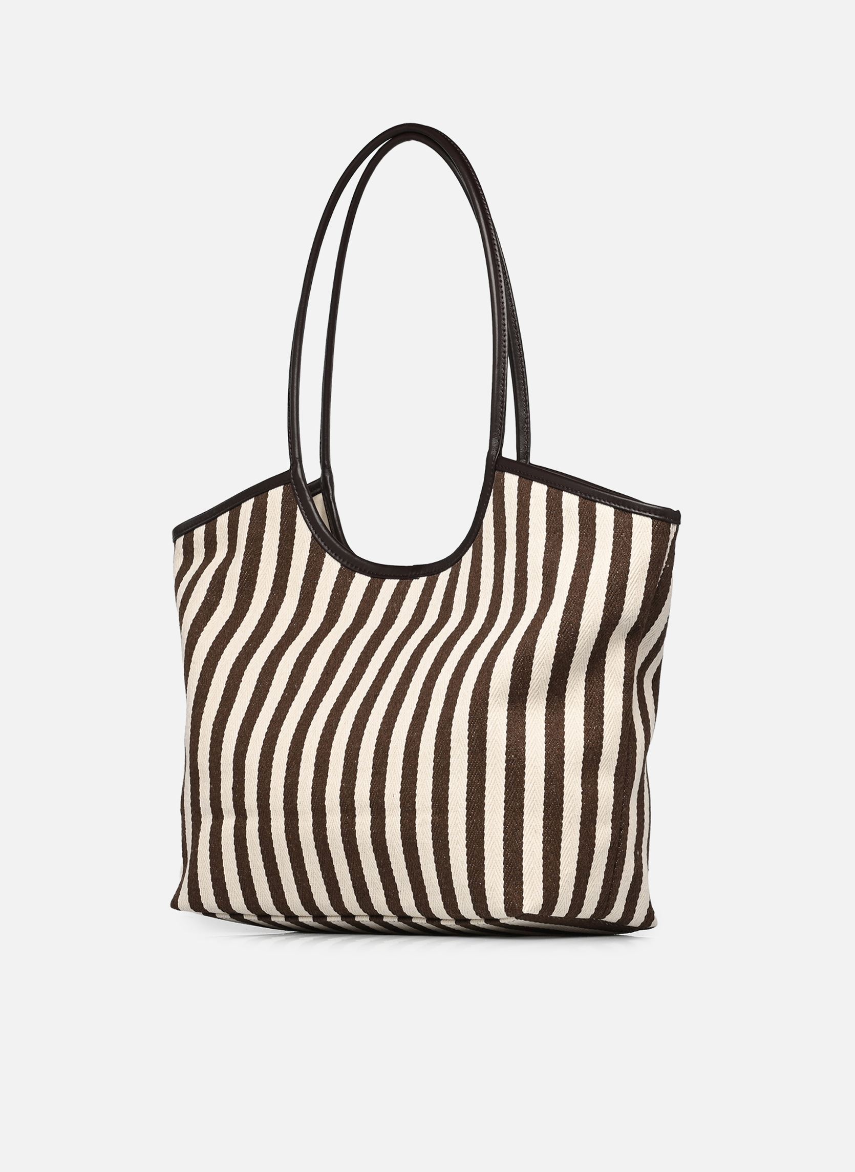 Shopper Milan Rayure damen braun Nat & Nin Shopper Milan Rayure damen braun ÉBÈNE