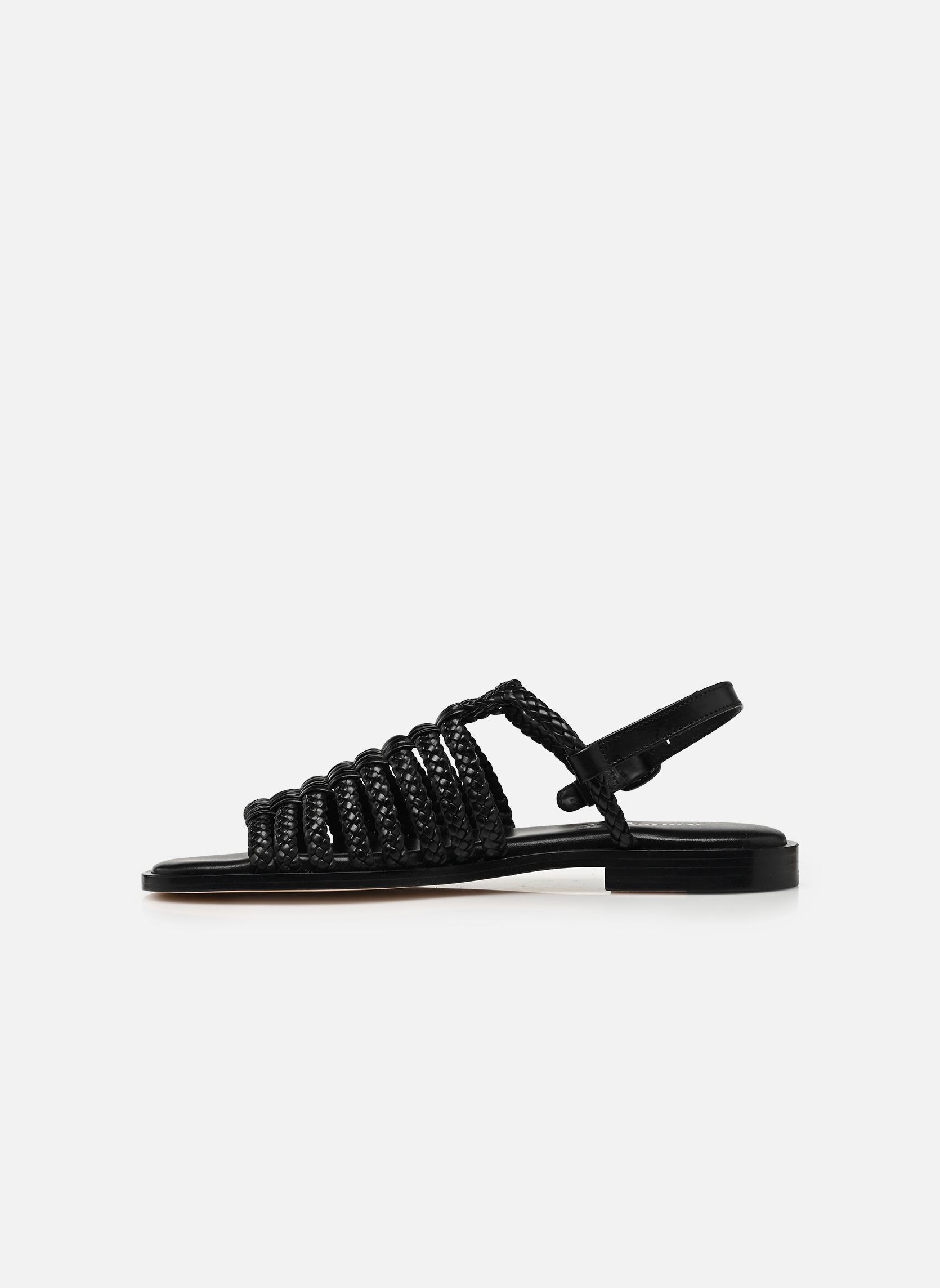 Platte sandalen Isaora dames zwart Anthology Paris Platte sandalen Isaora dames zwart NOIR