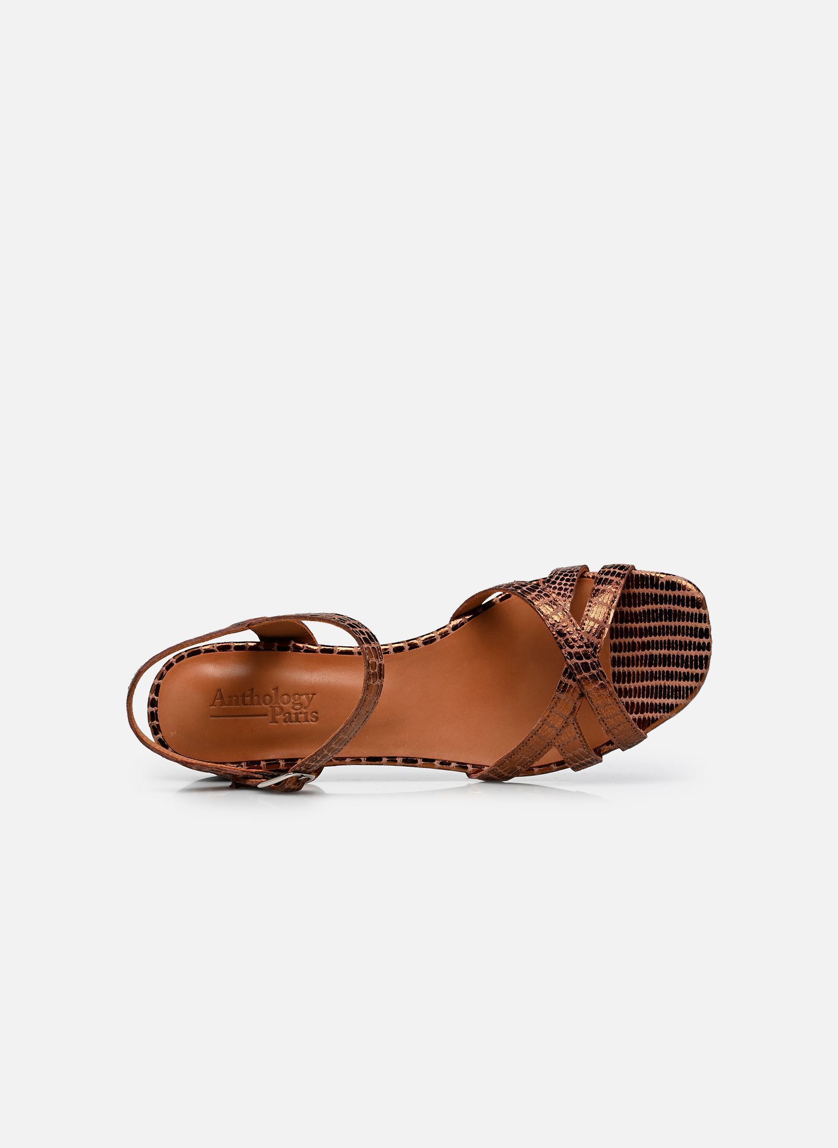 Sandalen Tara damen gold und bronze Anthology Paris Sandalen Tara damen gold und bronze Bronze