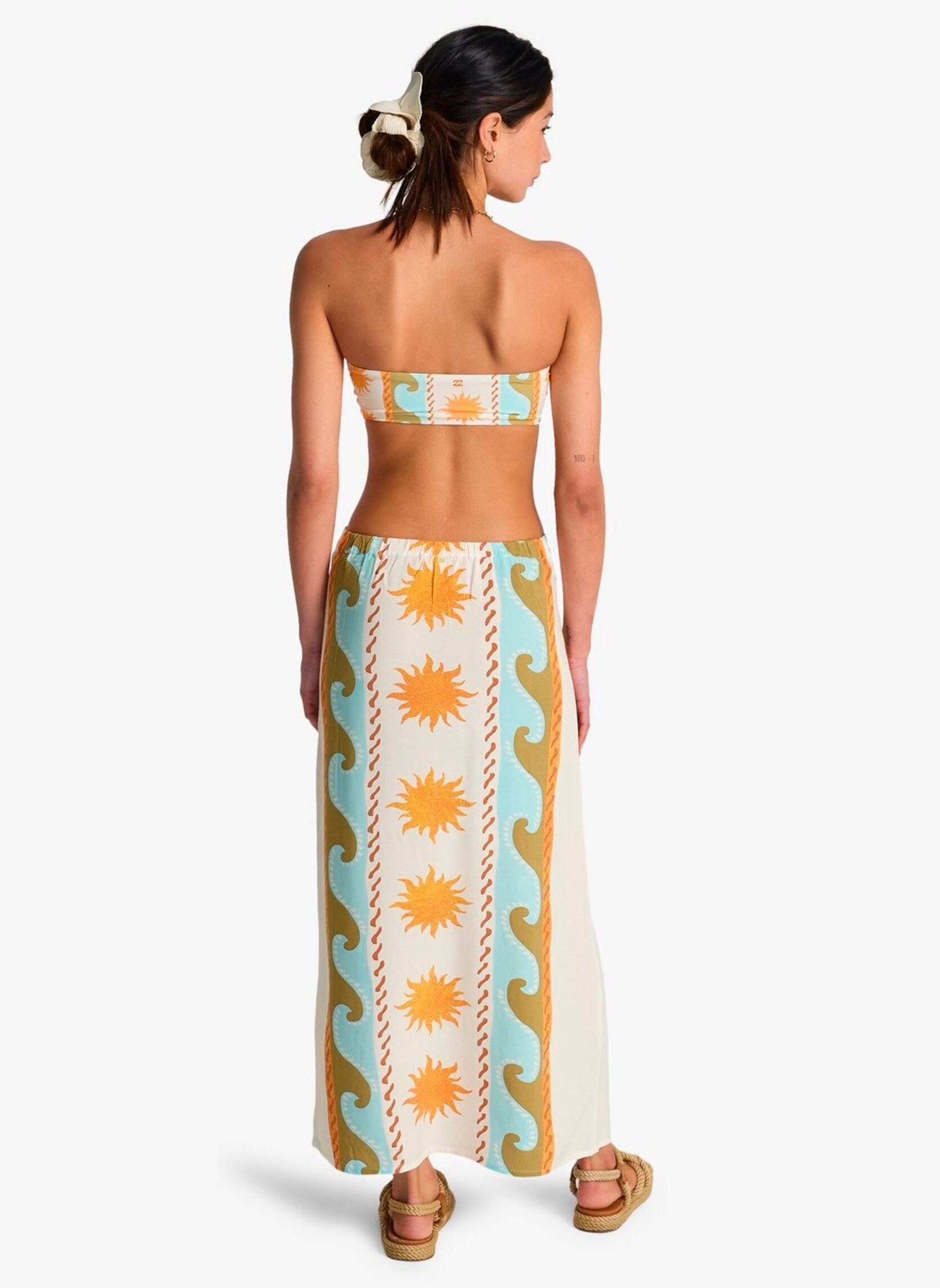 Lange Röcke Tides Call Midi Skirt damen mehrfarbig Billabong Lange Röcke Tides Call Midi Skirt damen mehrfarbig SALT CRYSTAL