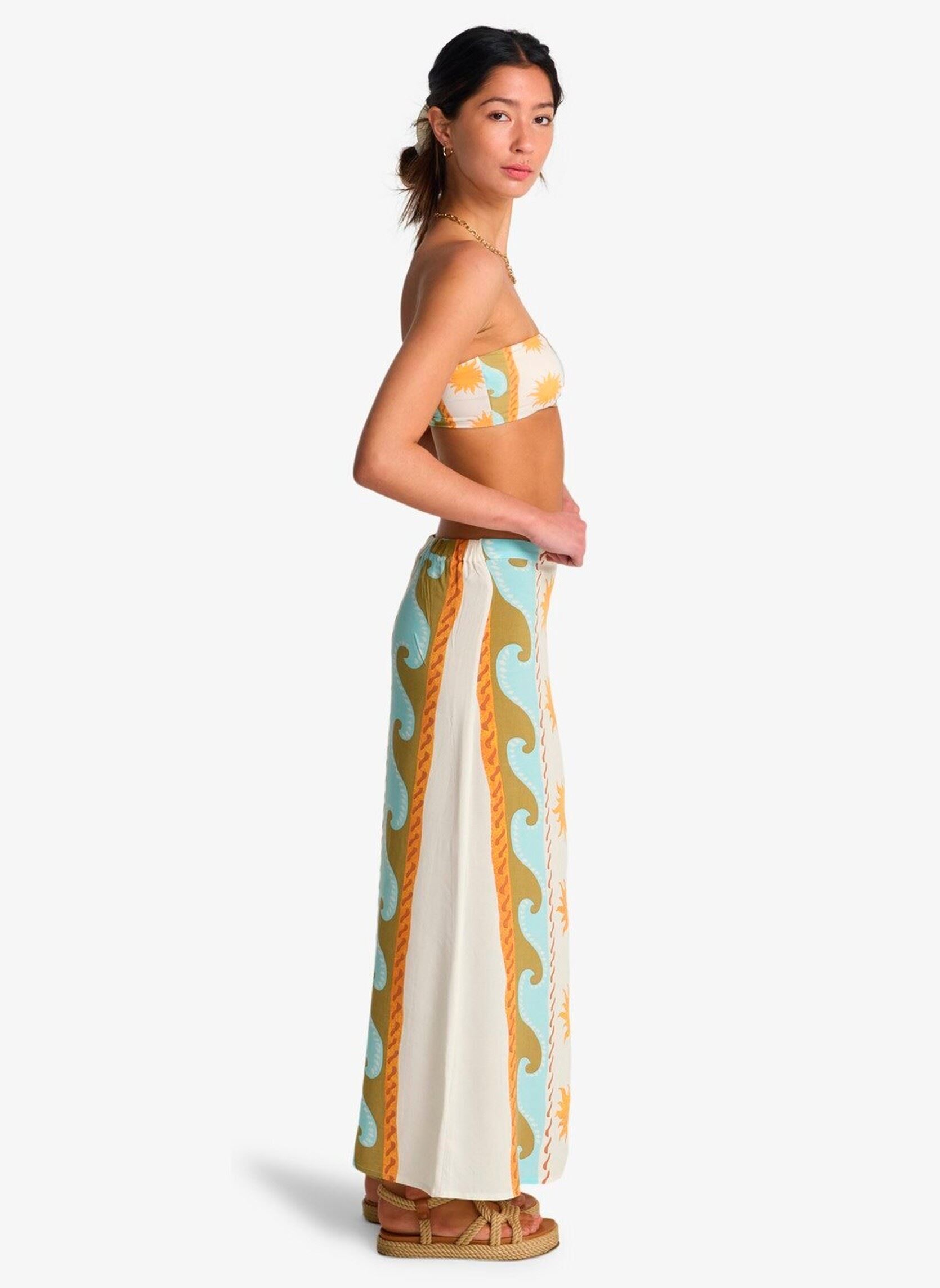 Lange Röcke Tides Call Midi Skirt damen mehrfarbig Billabong Lange Röcke Tides Call Midi Skirt damen mehrfarbig SALT CRYSTAL
