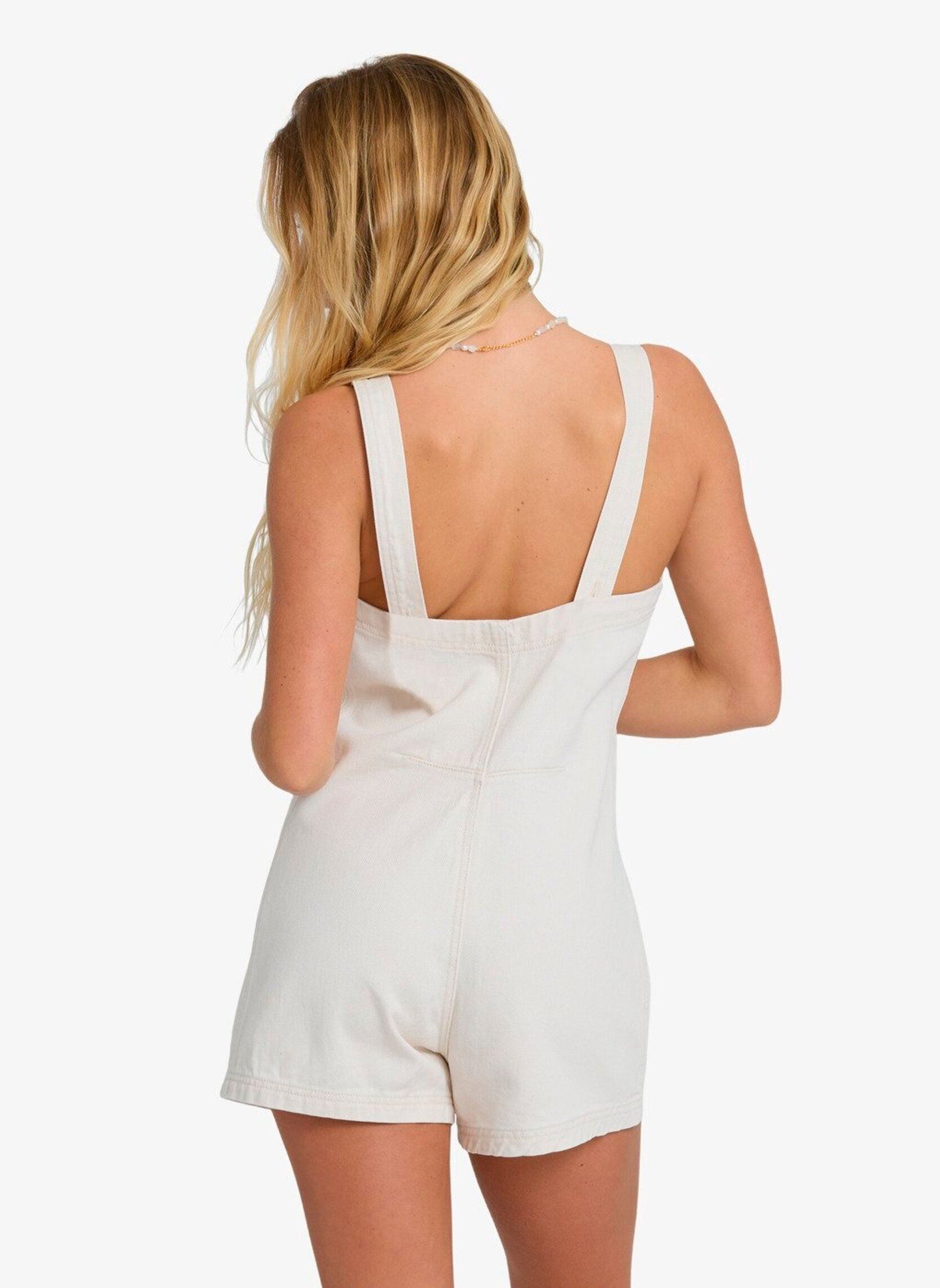 Kurze Jumpsuits Misshape Dnm Romper damen weiß Billabong Kurze Jumpsuits Misshape Dnm Romper damen weiß Sea salt