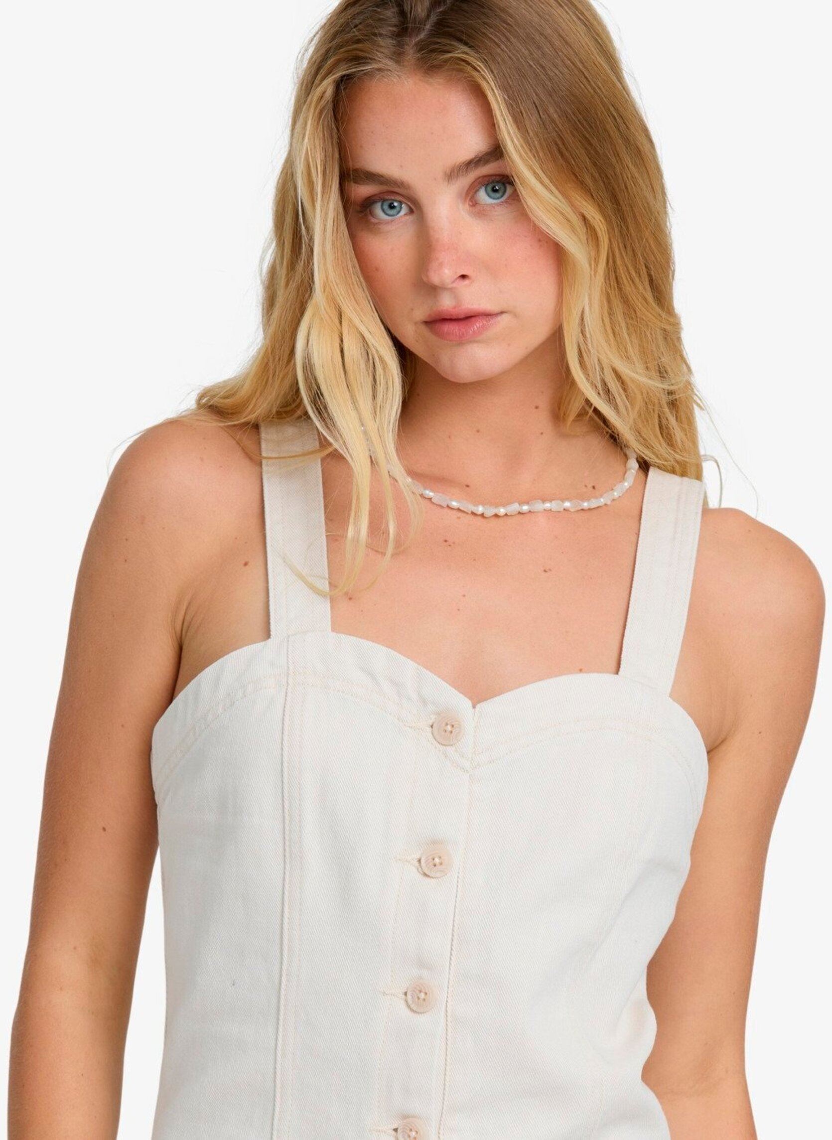 Kurze Jumpsuits Misshape Dnm Romper damen weiß Billabong Kurze Jumpsuits Misshape Dnm Romper damen weiß Sea salt