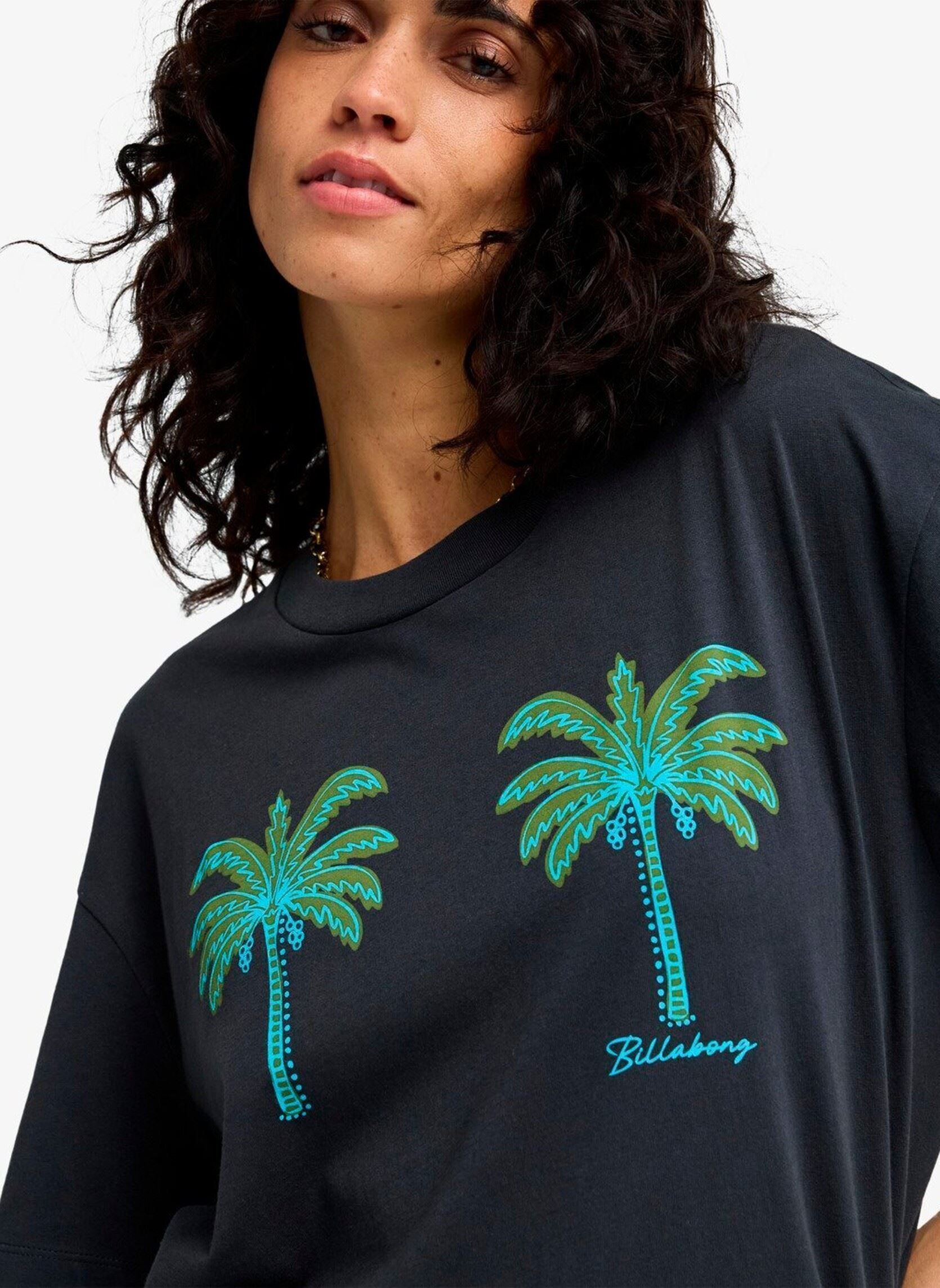 Kurzarm-T-Shirts Vacation Club damen schwarz Billabong Kurzarm-T-Shirts Vacation Club damen schwarz Off black