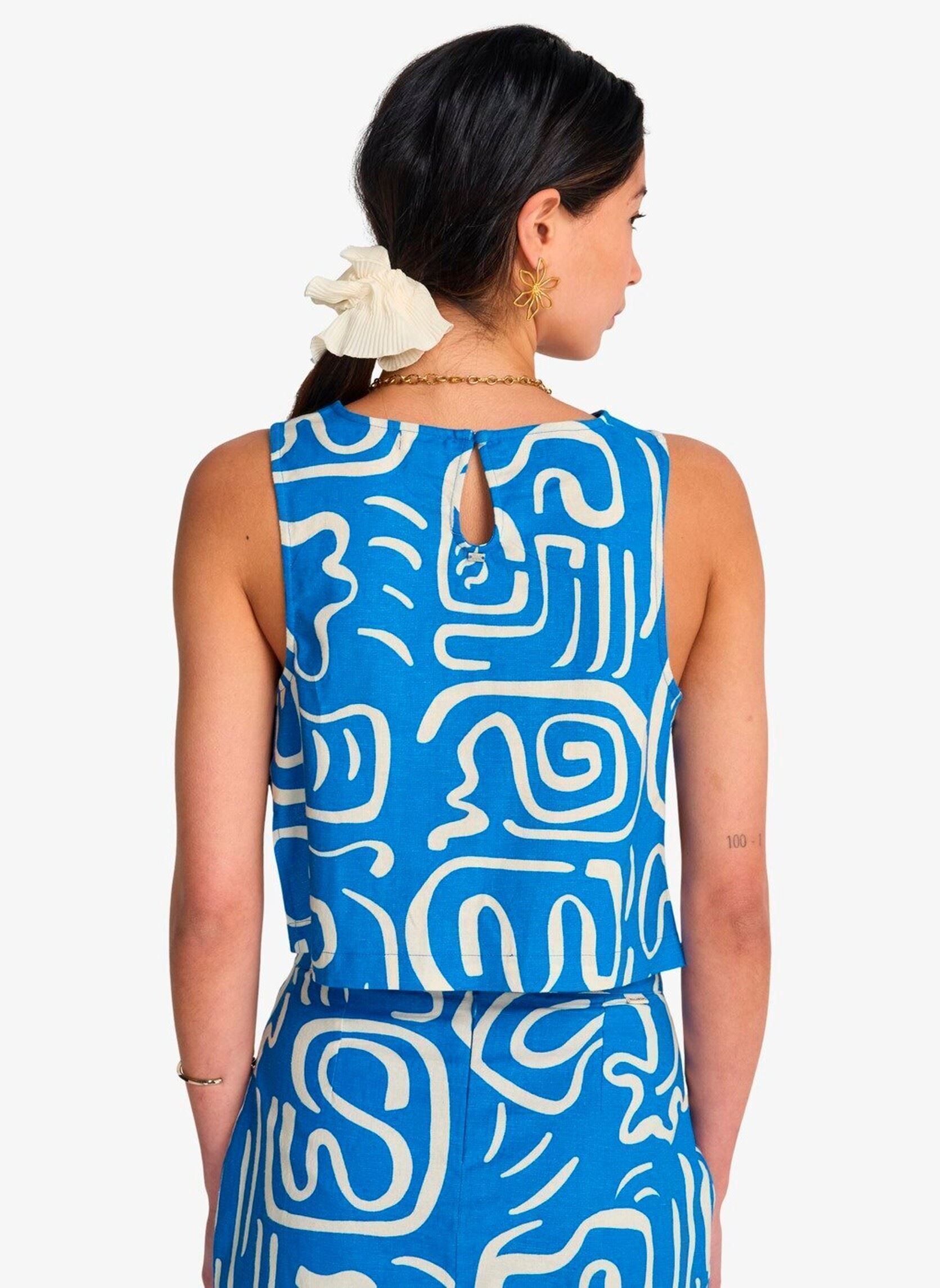 Tops So Breezy Wvn Tank dames blauw Billabong Tops So Breezy Wvn Tank dames blauw TRUE BLUE
