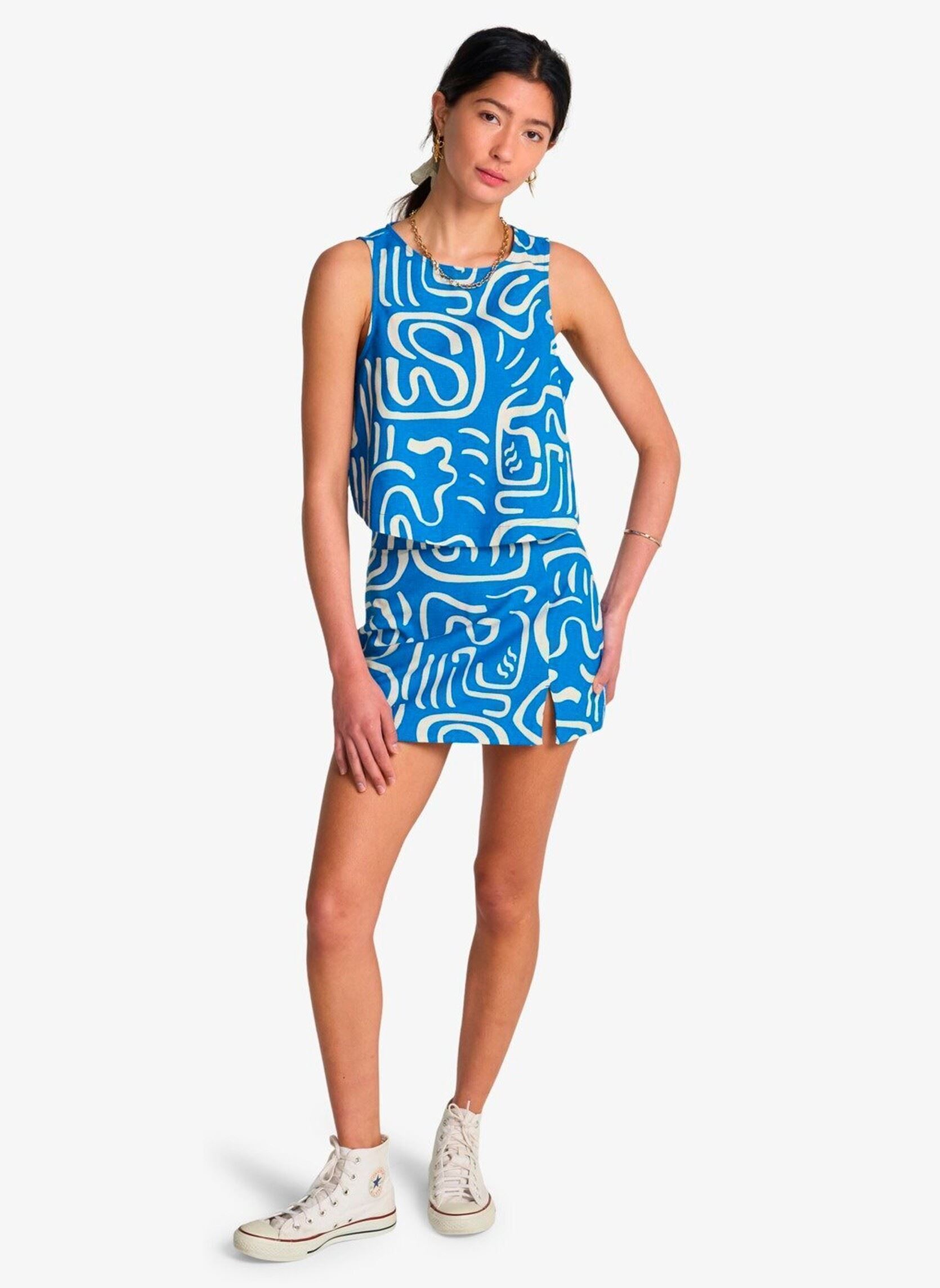 Jupes courtes Wave Washed Prntd Skirt femme bleu Billabong Jupes courtes Wave Washed Prntd Skirt femme bleu TRUE BLUE