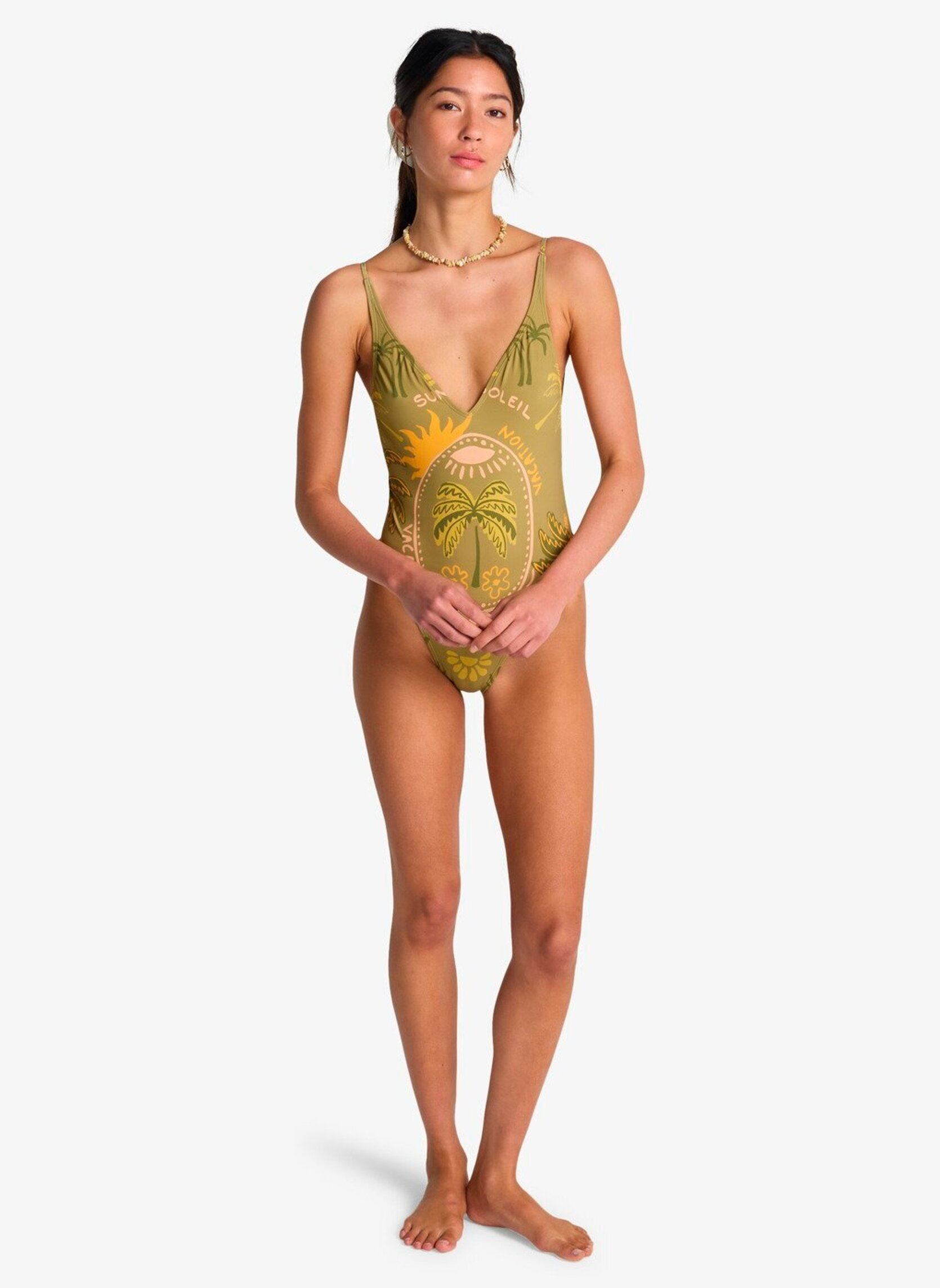 Einteiler Vaca Soleil Deep V 1Pc damen grün Billabong Einteiler Vaca Soleil Deep V 1Pc damen grün Cedar