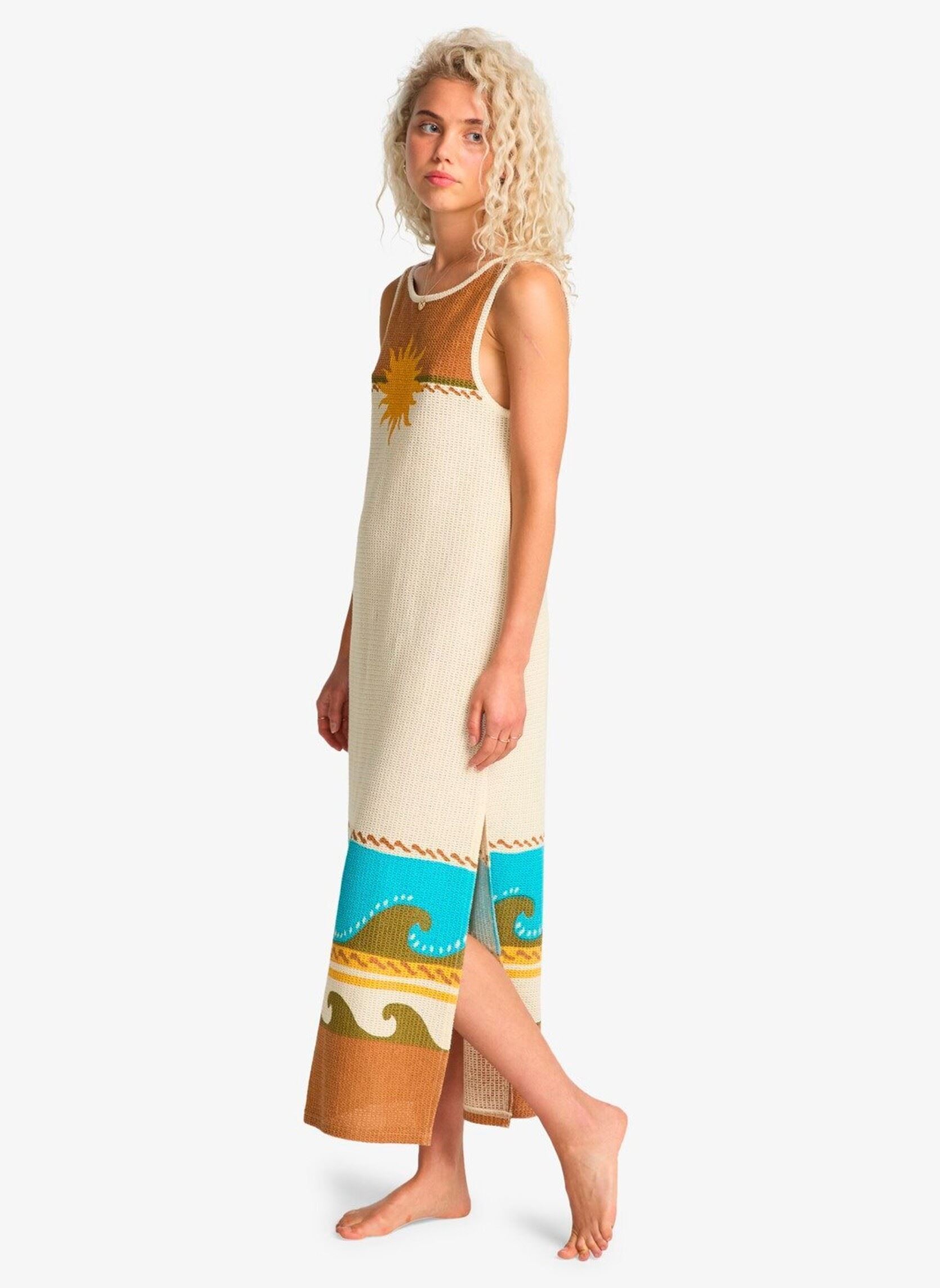 Kleider Solar Babe Midi damen weiß Billabong Kleider Solar Babe Midi damen weiß CARAMEL CAFE