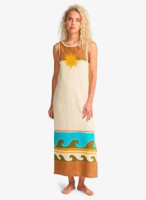 Kleider Solar Babe Midi damen weiß