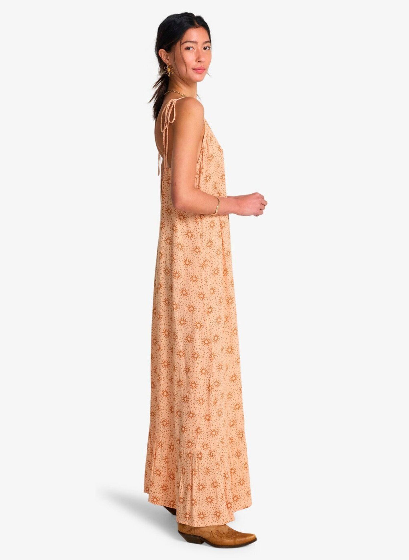 Lange Kleider Gypsy Backless damen orange Billabong Lange Kleider Gypsy Backless damen orange Soft Peach