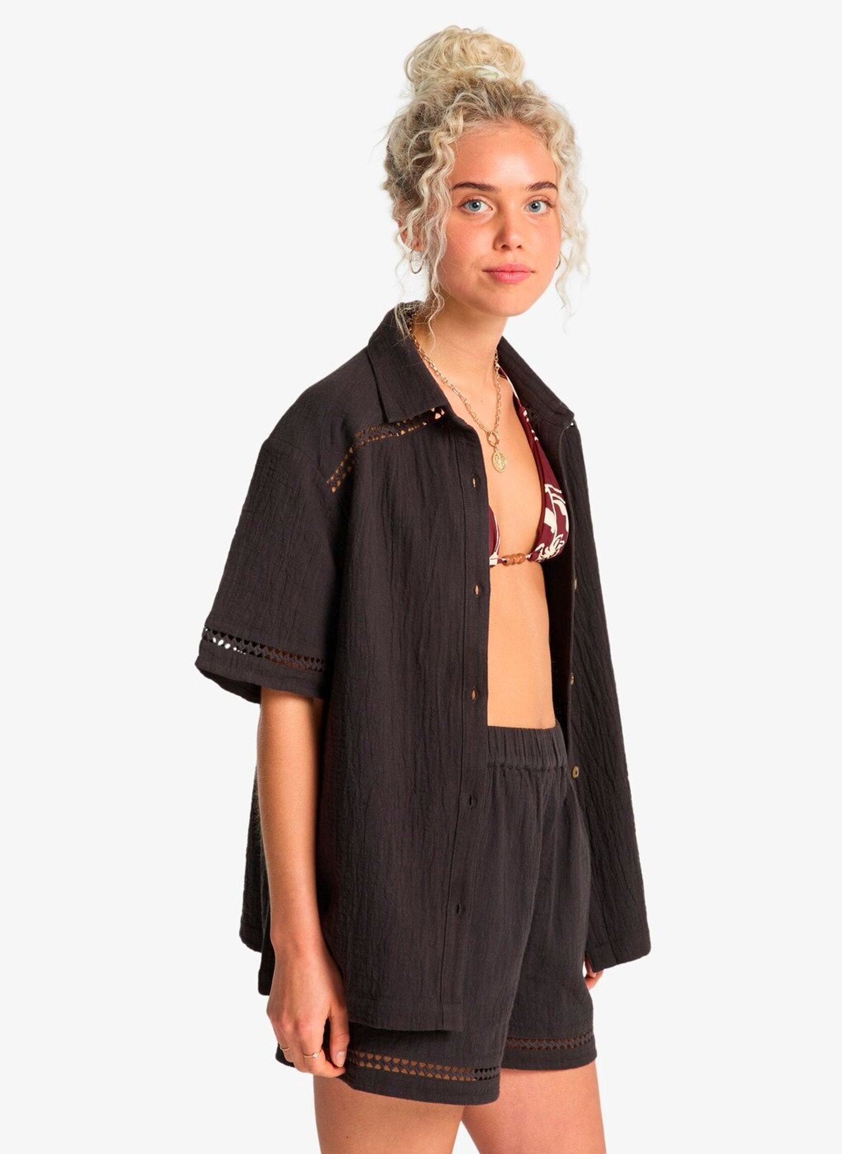 Hemden Summers End Shirt dames zwart Billabong Hemden Summers End Shirt dames zwart Black Sands