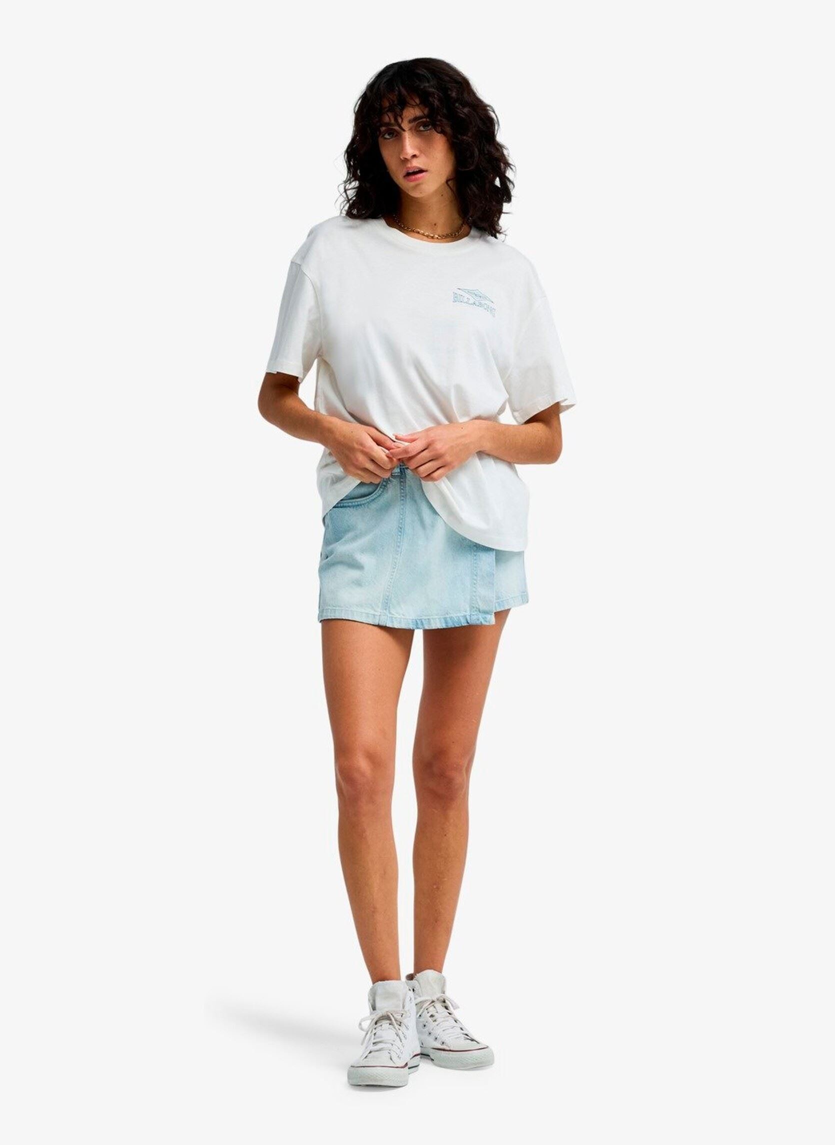 Tee-shirts manches courtes Heritage Baker femme blanc Billabong Tee-shirts manches courtes Heritage Baker femme blanc SALT CRYSTAL