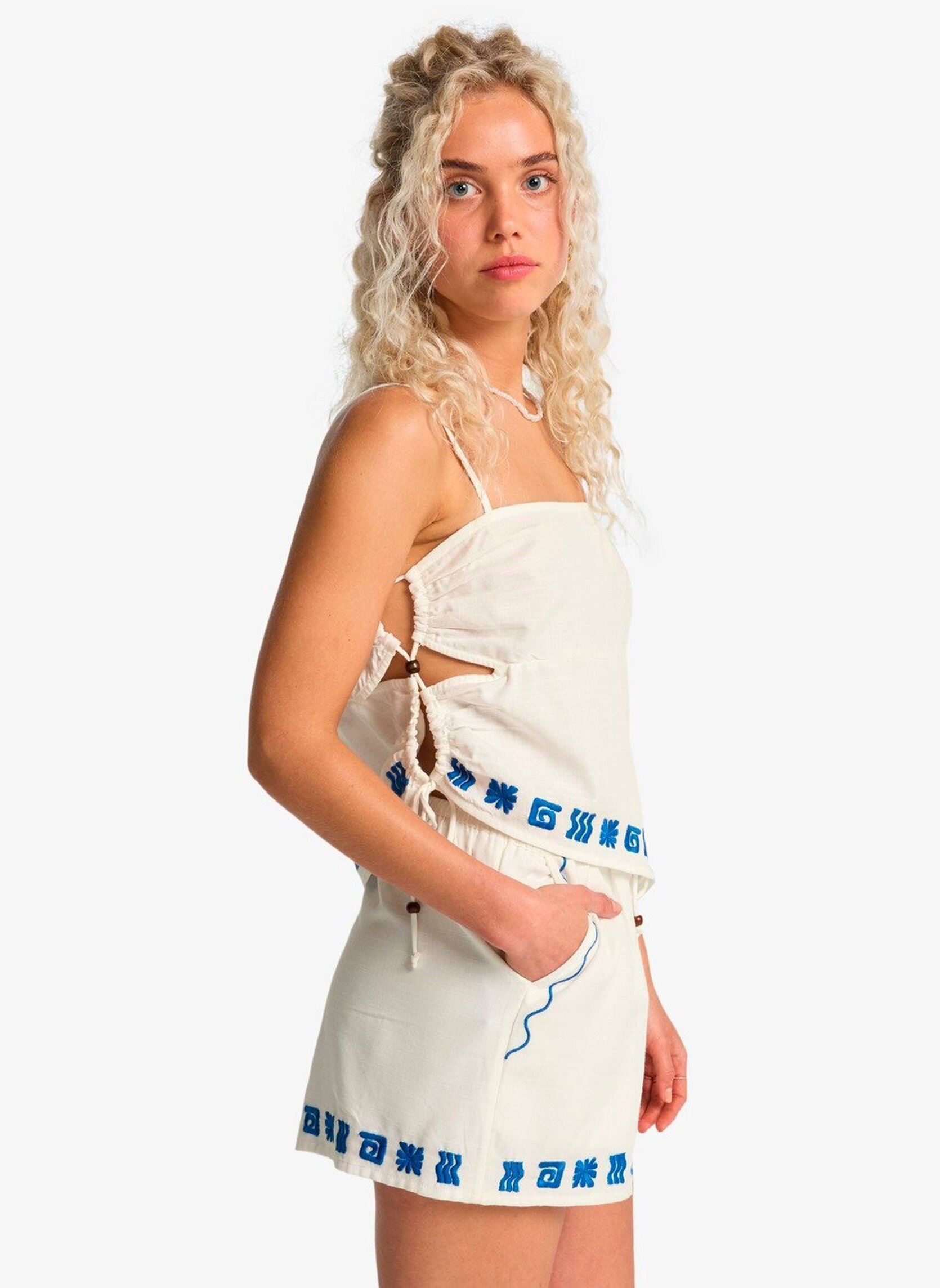 Shorts Sun Stamp Short dames wit Billabong Shorts Sun Stamp Short dames wit SALT CRYSTAL