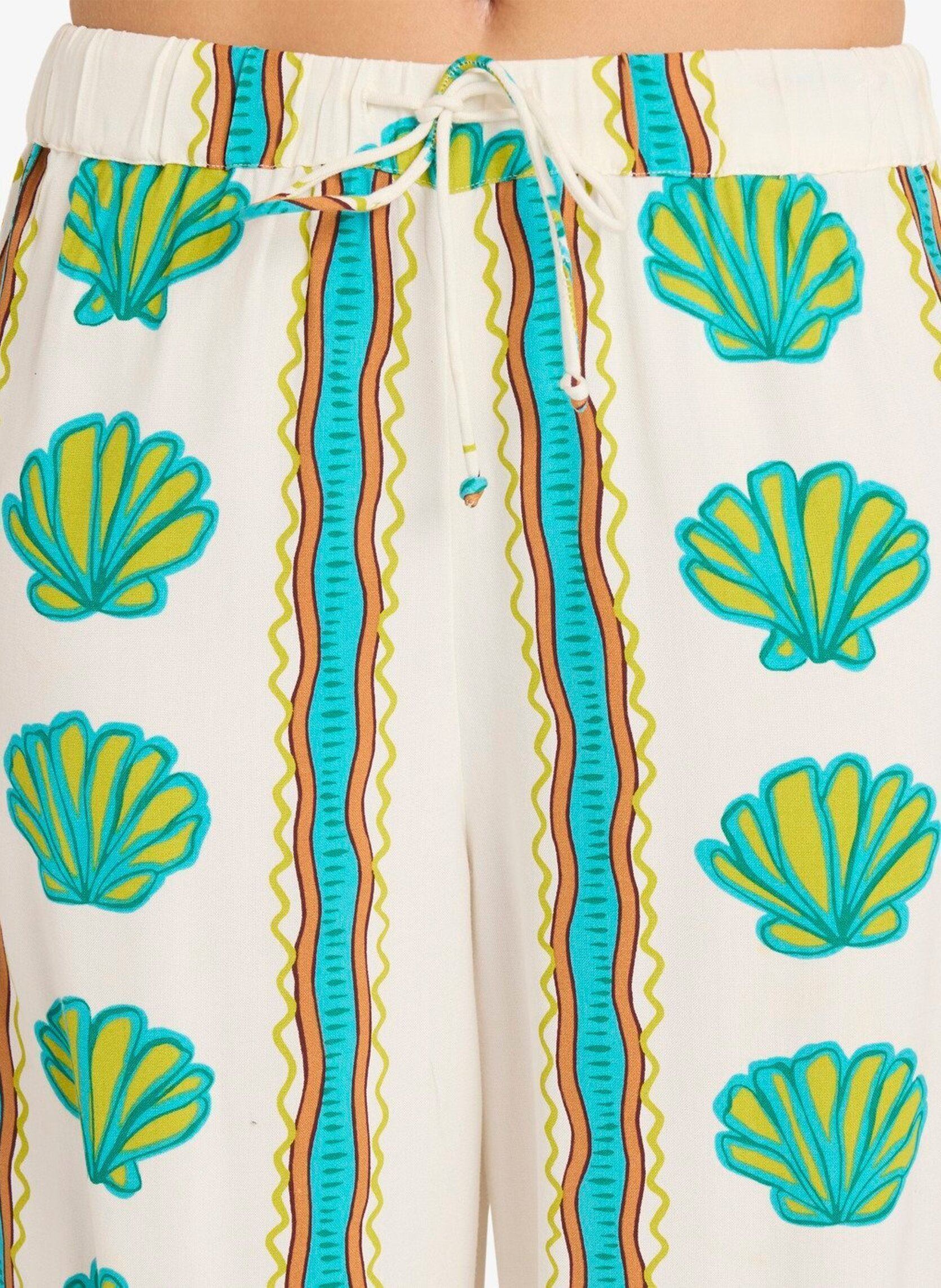 Weite Hosen Coastal Crush Elst Pnt damen weiß Billabong Weite Hosen Coastal Crush Elst Pnt damen weiß SALT CRYSTAL