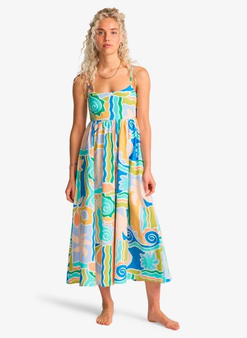 Billabong Lange jurken Island Life Midi Drs dames meerkleurig