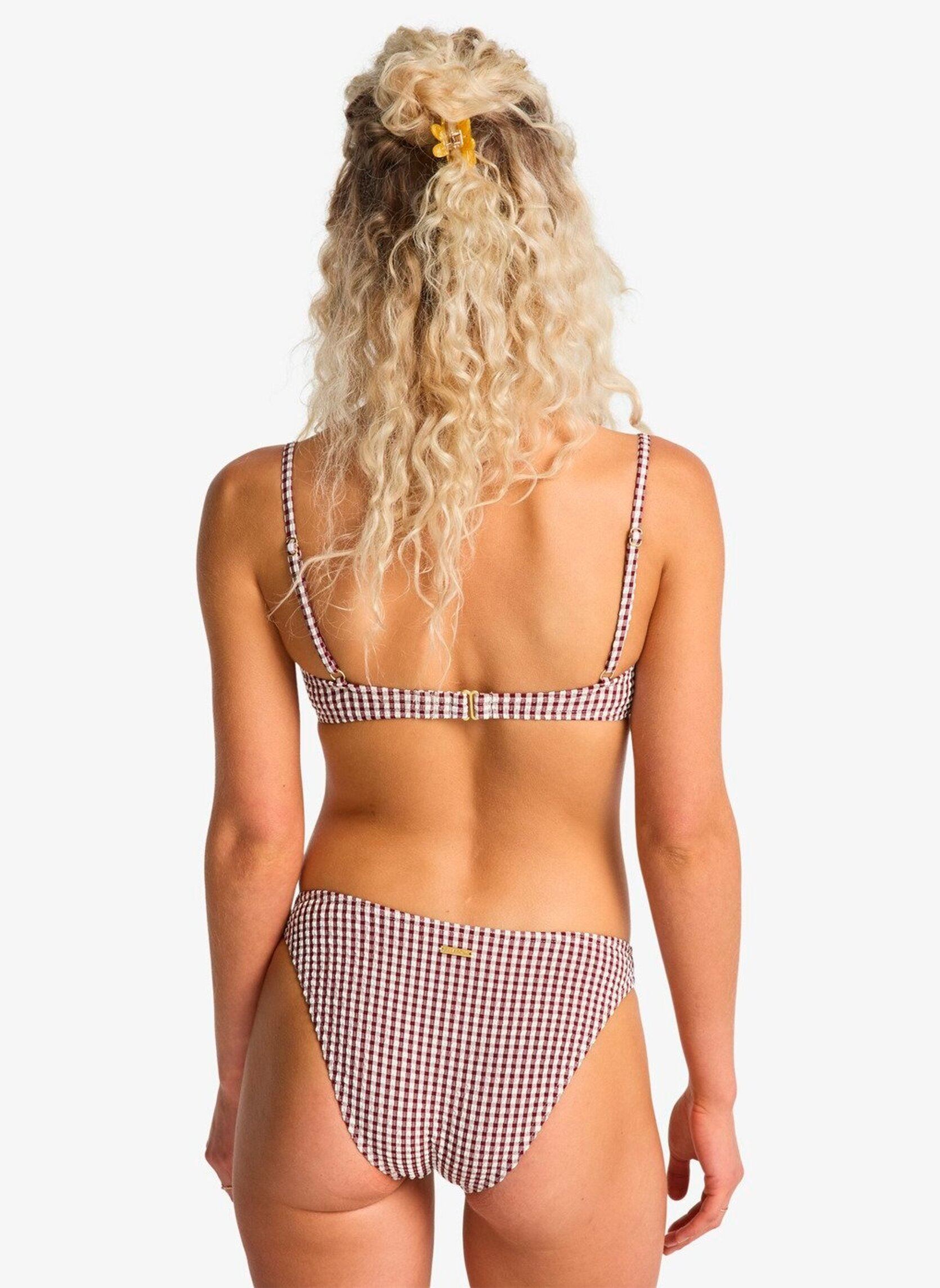 Bas de maillot tanga Mini Wave Check Tropic femme rouge Billabong Bas de maillot tanga Mini Wave Check Tropic femme rouge RED DAHLIA
