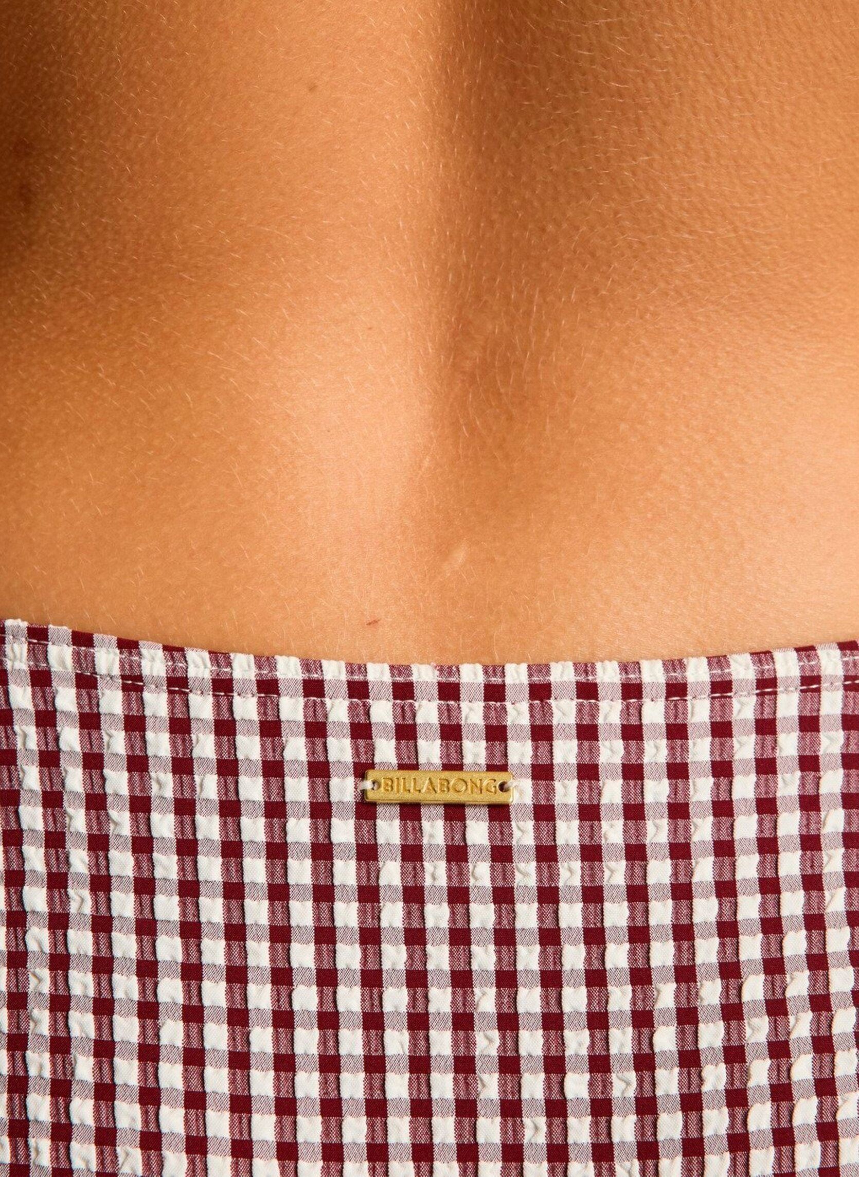 Bas de maillot tanga Mini Wave Check Tropic femme rouge Billabong Bas de maillot tanga Mini Wave Check Tropic femme rouge RED DAHLIA