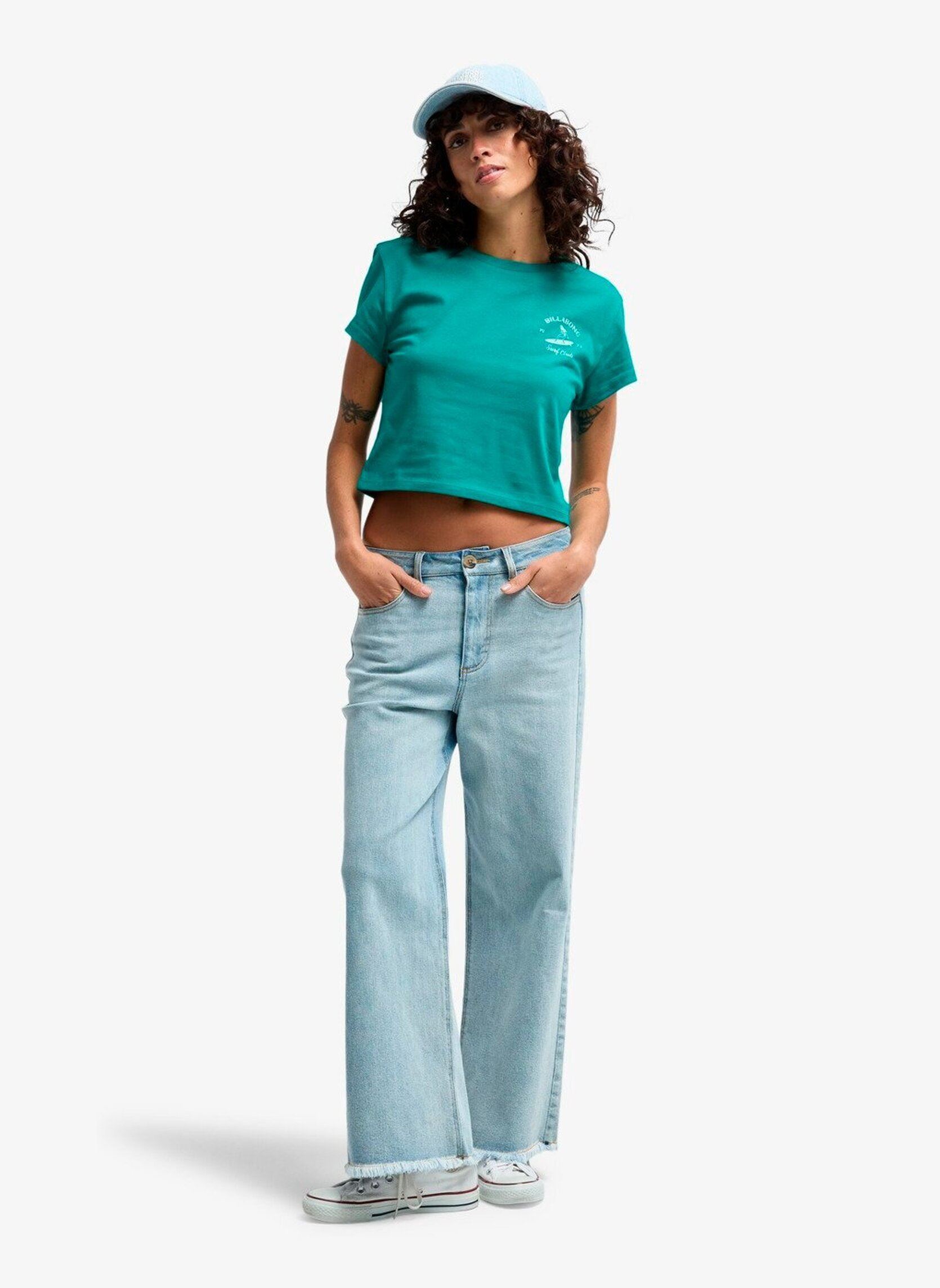 T-shirts Surf The Waves dames groen Billabong T-shirts Surf The Waves dames groen Ivy