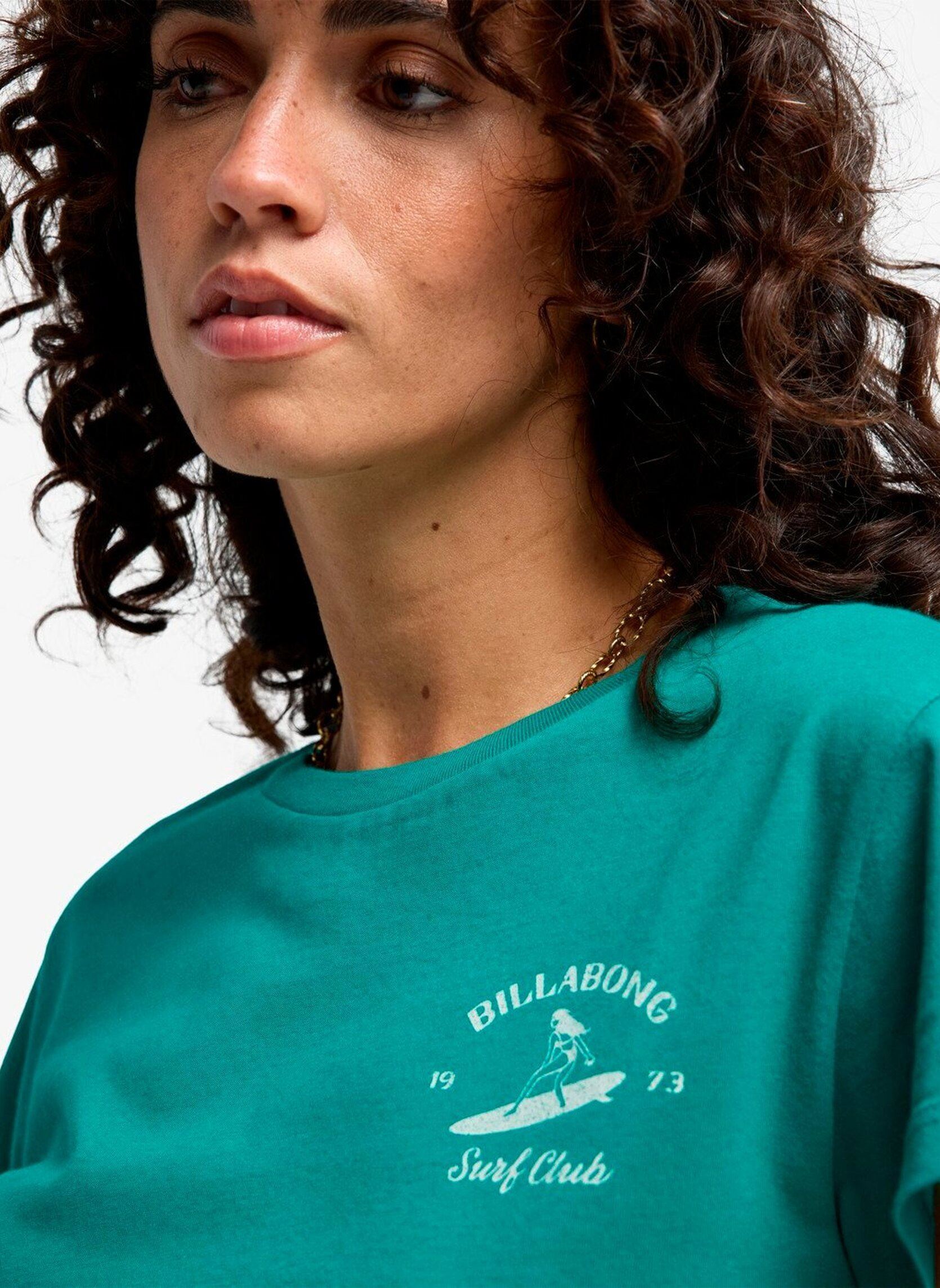 T-shirts Surf The Waves dames groen Billabong T-shirts Surf The Waves dames groen Ivy
