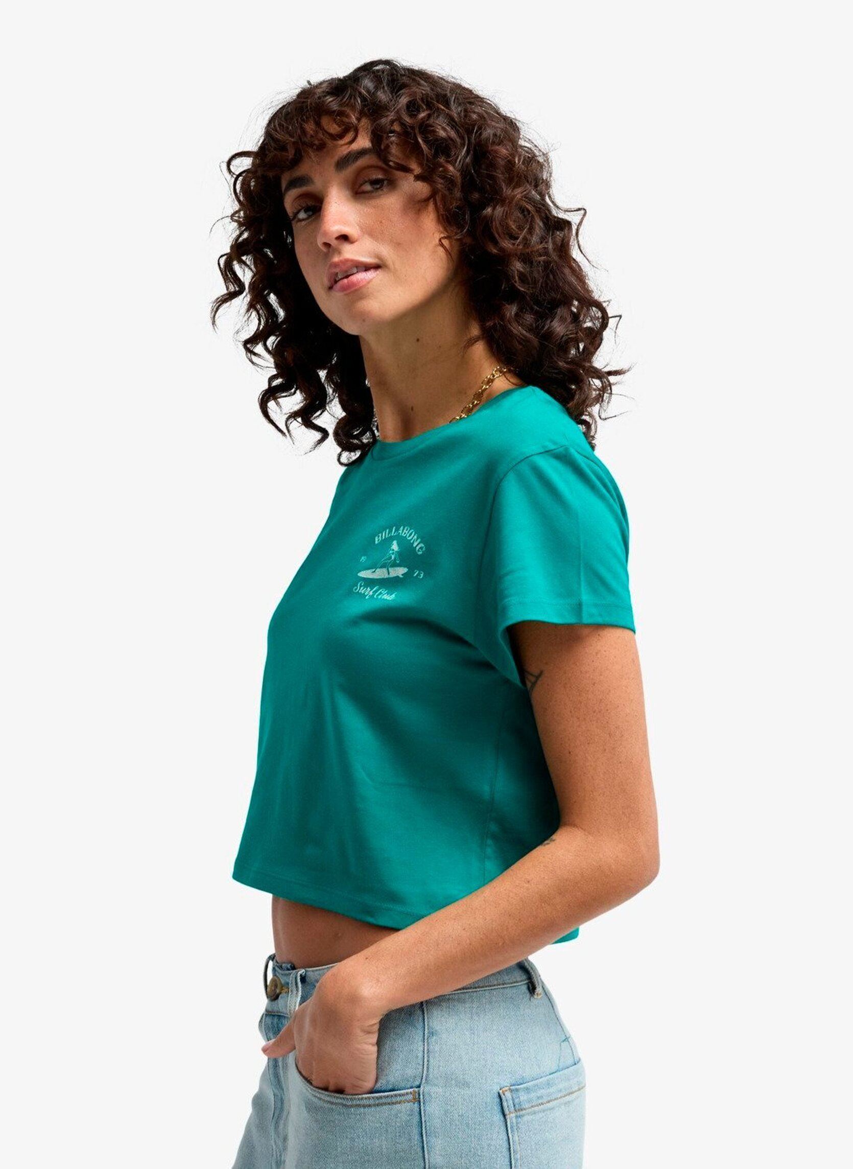 T-shirts Surf The Waves dames groen Billabong T-shirts Surf The Waves dames groen Ivy