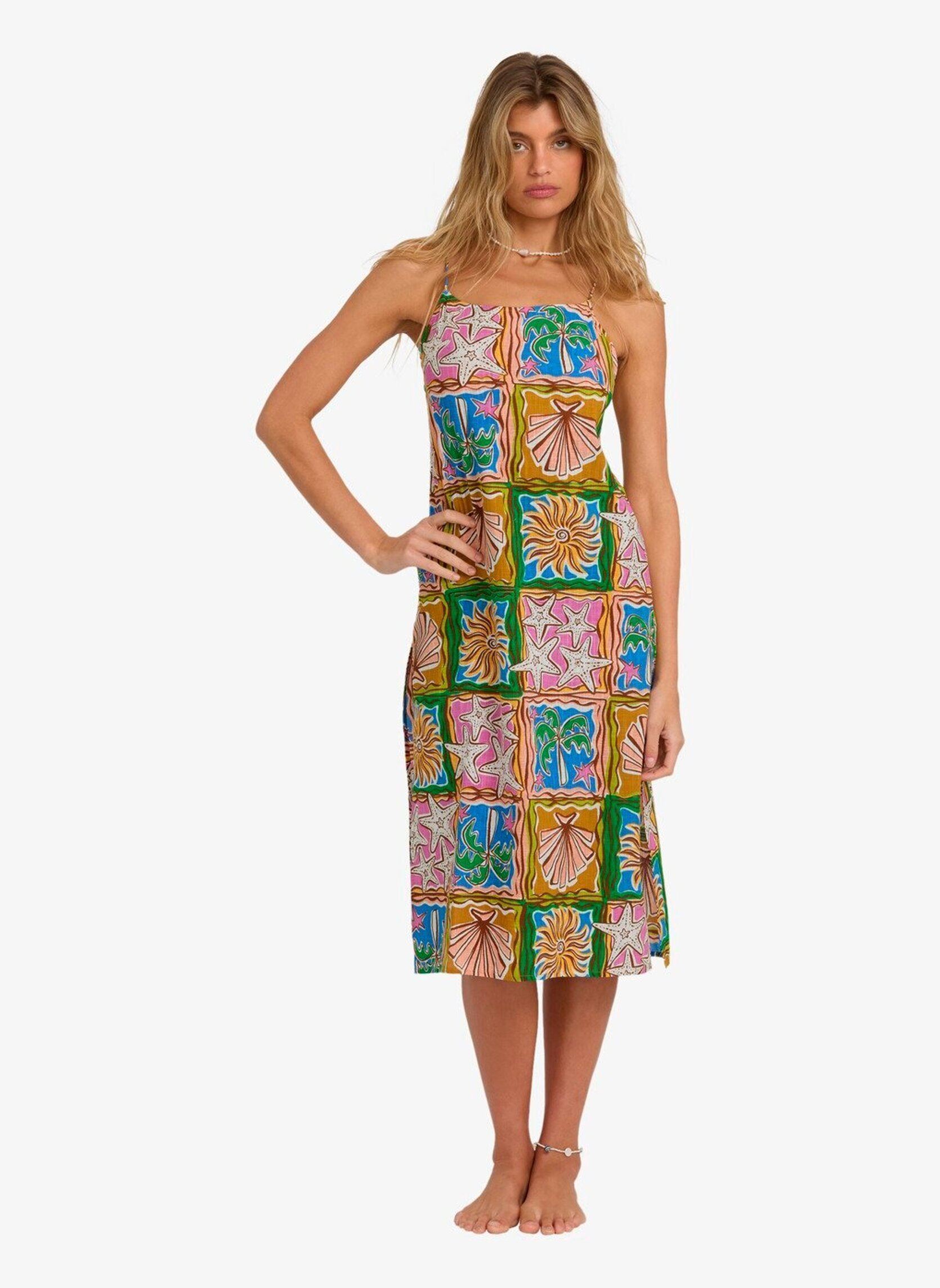Jurken Heat Dream Midi dames meerkleurig Billabong Jurken Heat Dream Midi dames meerkleurig Multi