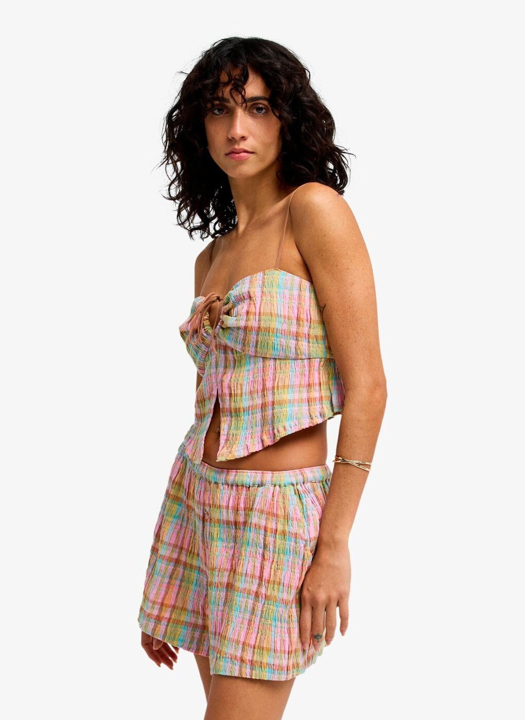 Tops Sweet Check Tank damen rosa Billabong Tops Sweet Check Tank damen rosa party pink